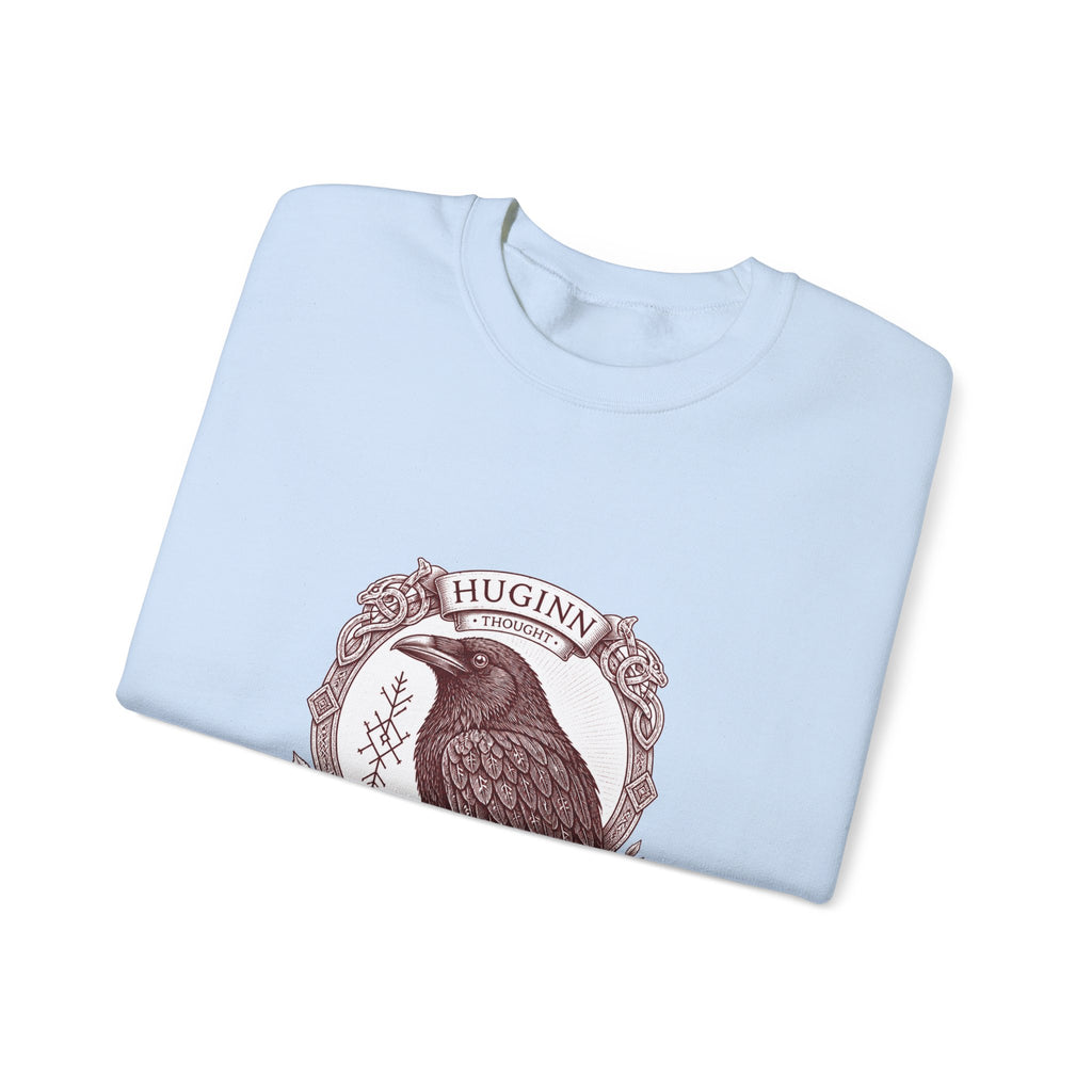 Matching Couple Sweatshirt - Huginn & Muninn Matching Couple Premium Fleece Sweatshirt Vintage Art His Hers Honeymoon Gift - Design A