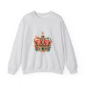 Matching Couple Sweatshirt - Crown & Shield Matching Couple Comfort Colors Crew Watercolor Art His Hers Birthday Gift - Design A
