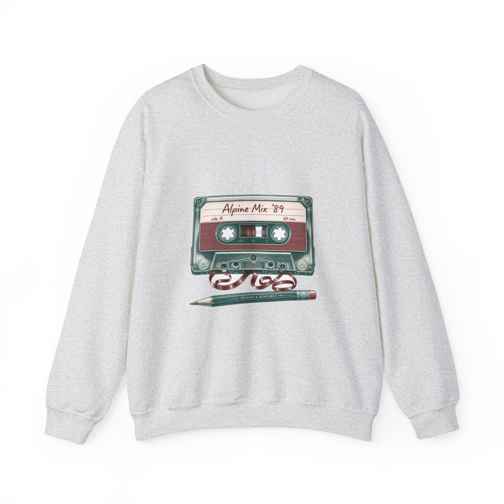 Matching Couple Sweatshirt - Vinyl & Cassette Matching Couple Crewneck Sweatshirt Vintage Art His Hers Wedding Gift - Design B