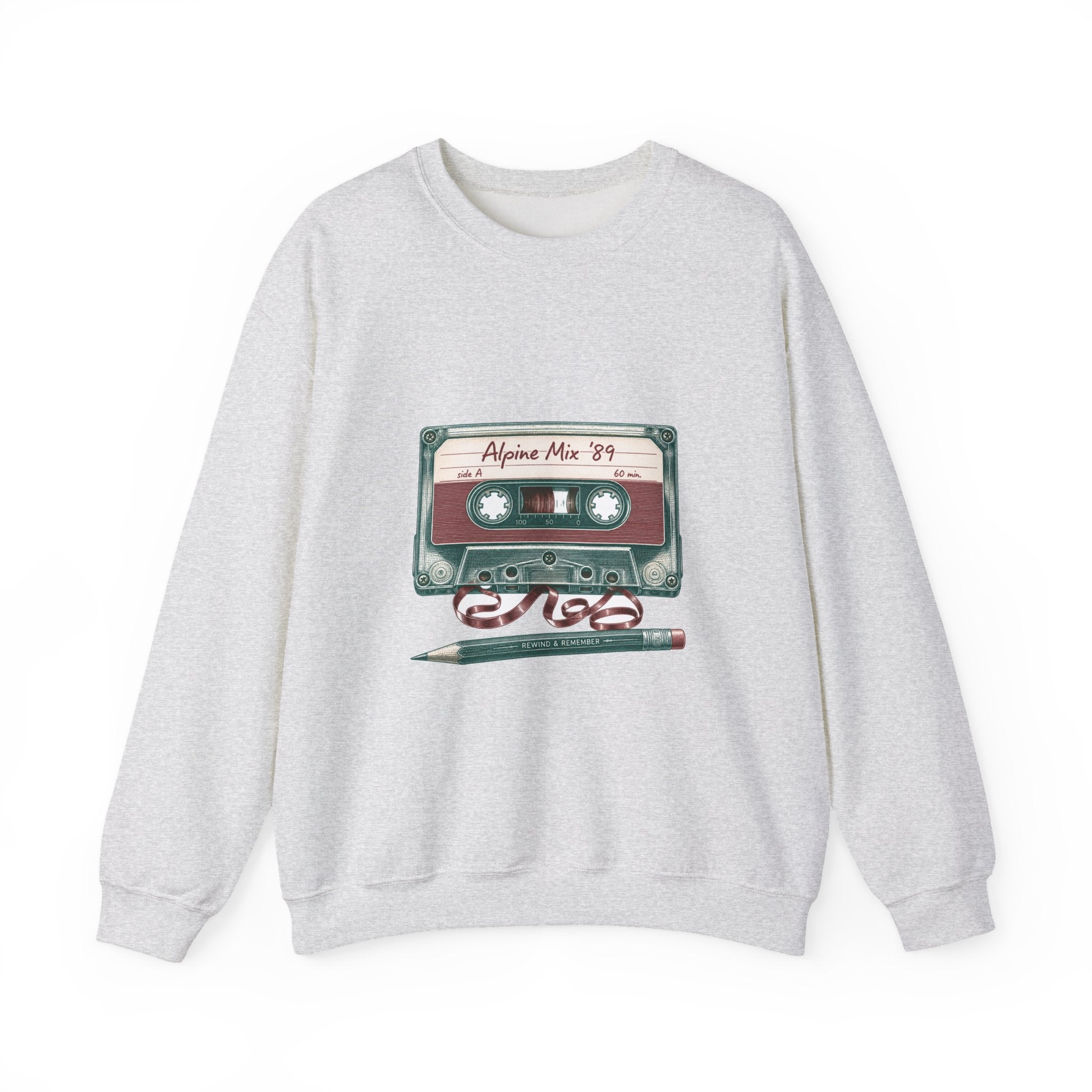 Matching Couple Sweatshirt - Vinyl & Cassette Matching Couple Crewneck Sweatshirt Vintage Art His Hers Wedding Gift - Design B