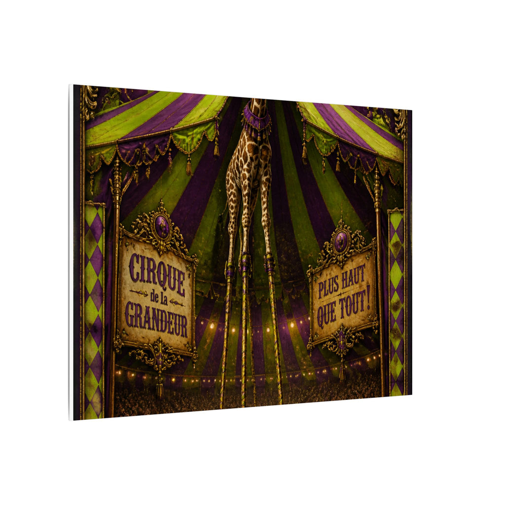 Giraffe on Stilts Wall Art Canvas 24×36 Baroque Studio Decor Maximalist Print