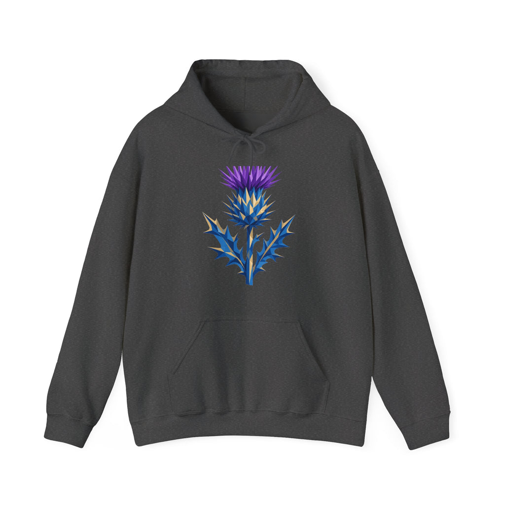 Matching Couple Sweatshirt - Lavender & Thistle Matching Couple Hooded Sweatshirt Geometric Art His Hers Couple Gift - Design B