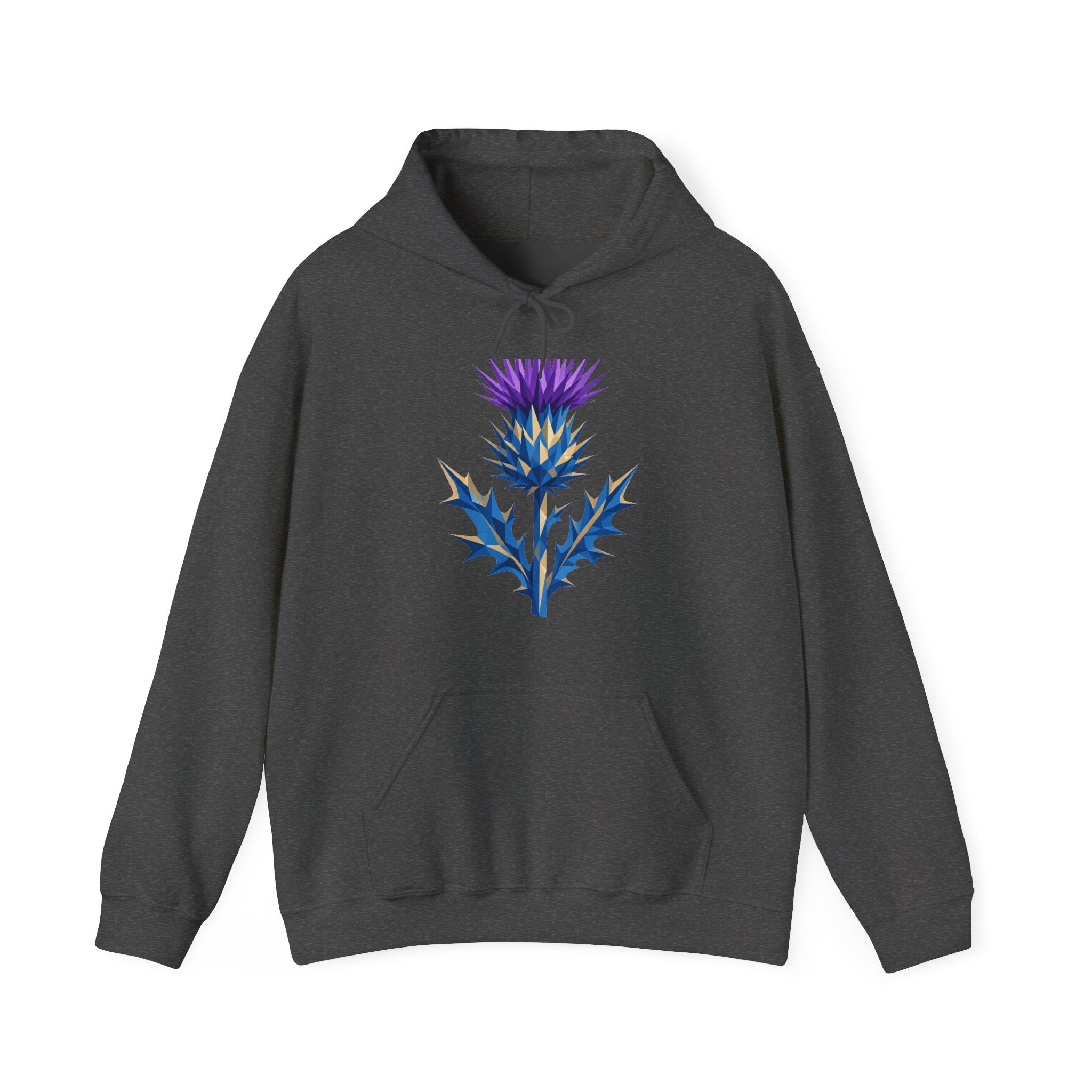 Matching Couple Sweatshirt - Lavender & Thistle Matching Couple Hooded Sweatshirt Geometric Art His Hers Couple Gift - Design B