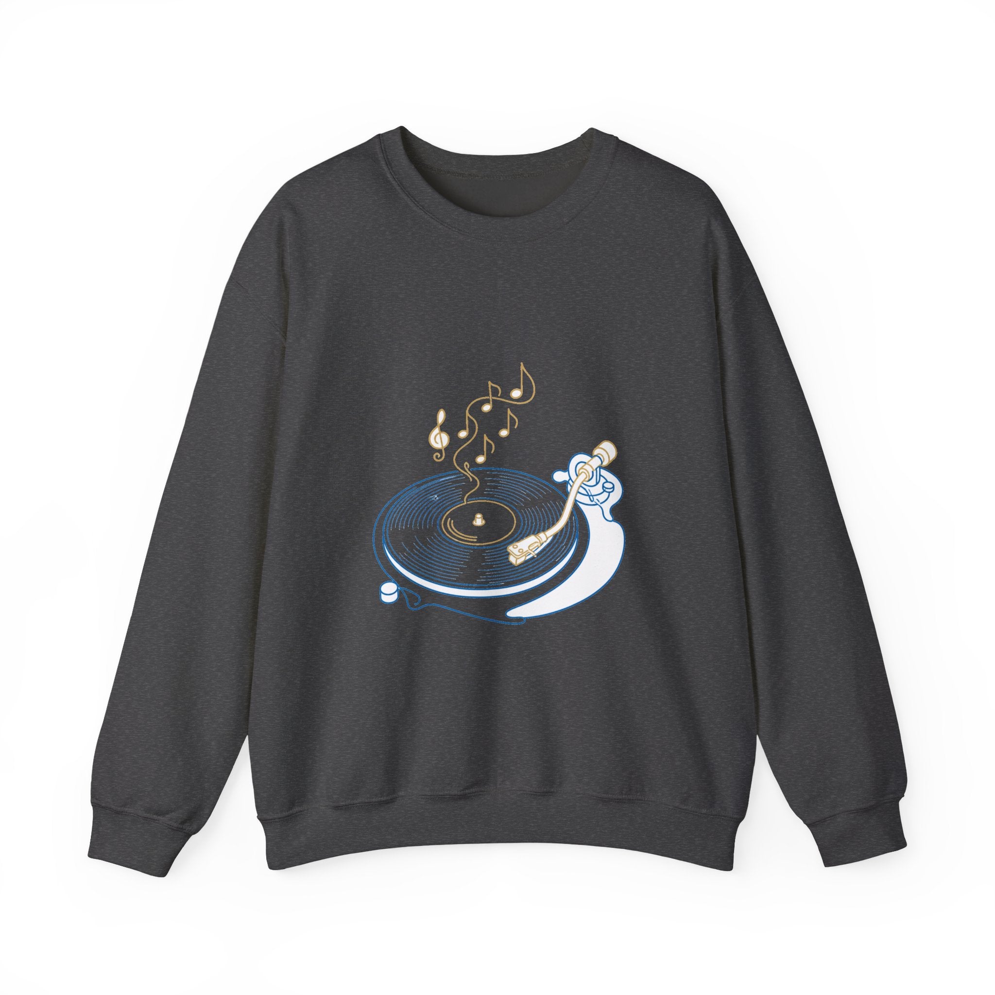 Matching Couple Sweatshirt - Vinyl & Cassette Matching Couple Comfort Colors Crew Minimalist Art His Hers Christmas Gift - Design A