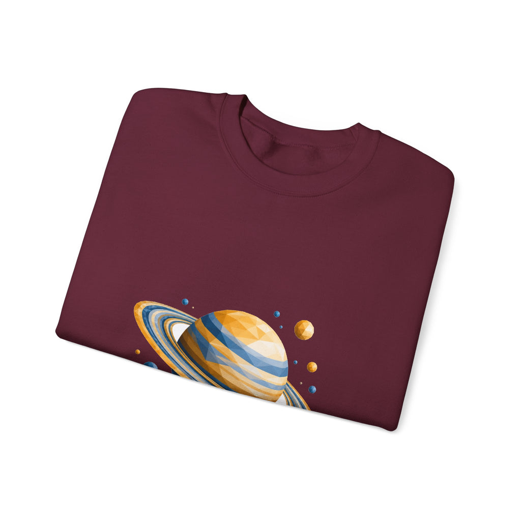 Matching Couple Sweatshirt - Saturn & Jupiter Matching Couple Comfort Colors Crew Geometric Art His Hers Love Gift - Design A