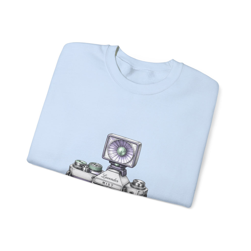 Matching Couple Sweatshirt - Camera & Film Matching Couple Comfort Colors Crew Hand-Drawn Art His Hers Anniversary Gift - Design A