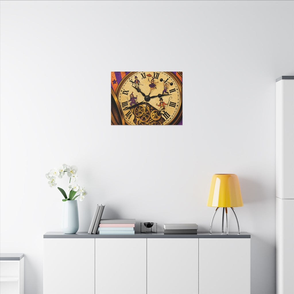 Pocket Watch Performers Wall Art Canvas 16×20 Pop Art Living Room Decor Maximalist Print