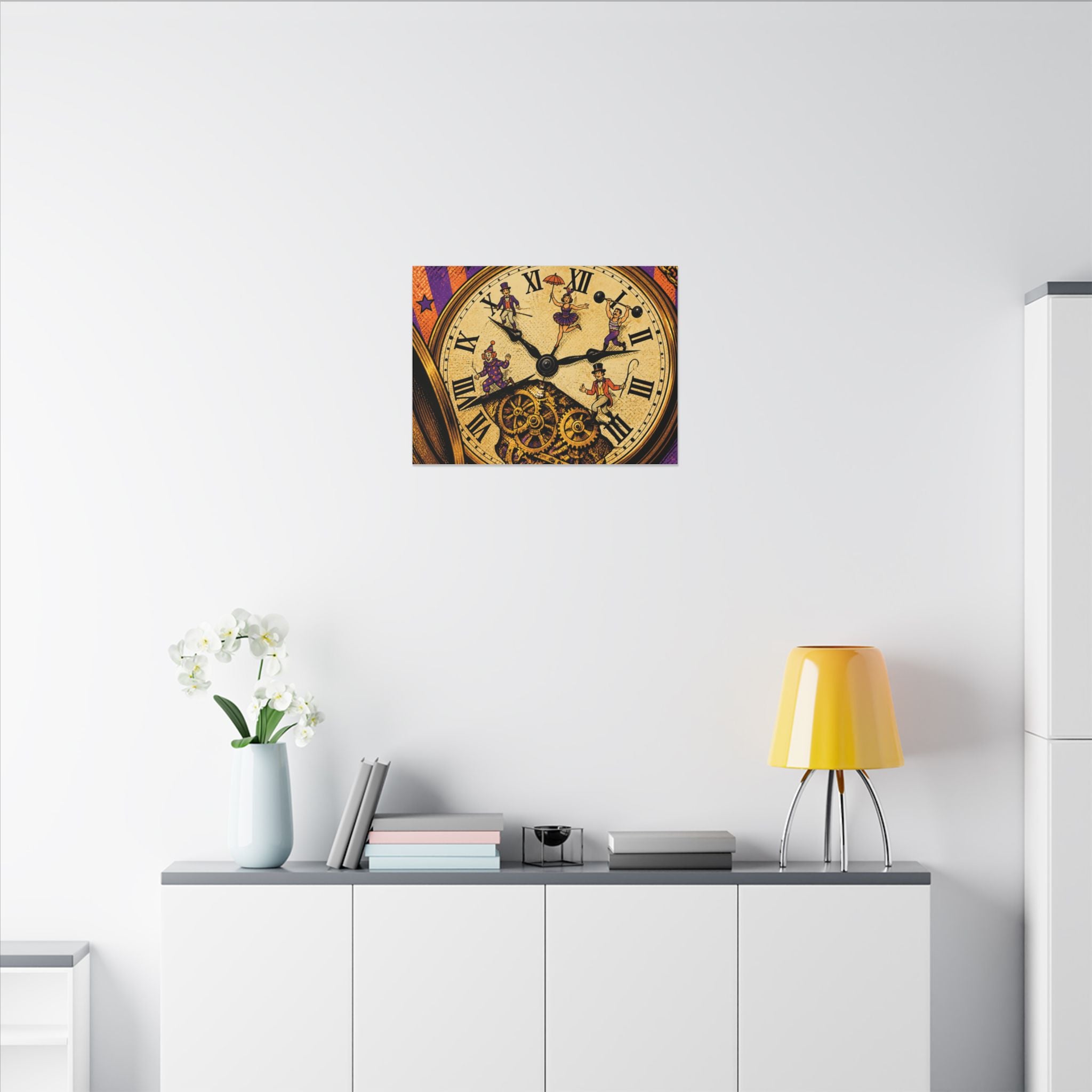 Pocket Watch Performers Wall Art Canvas 16×20 Pop Art Living Room Decor Maximalist Print