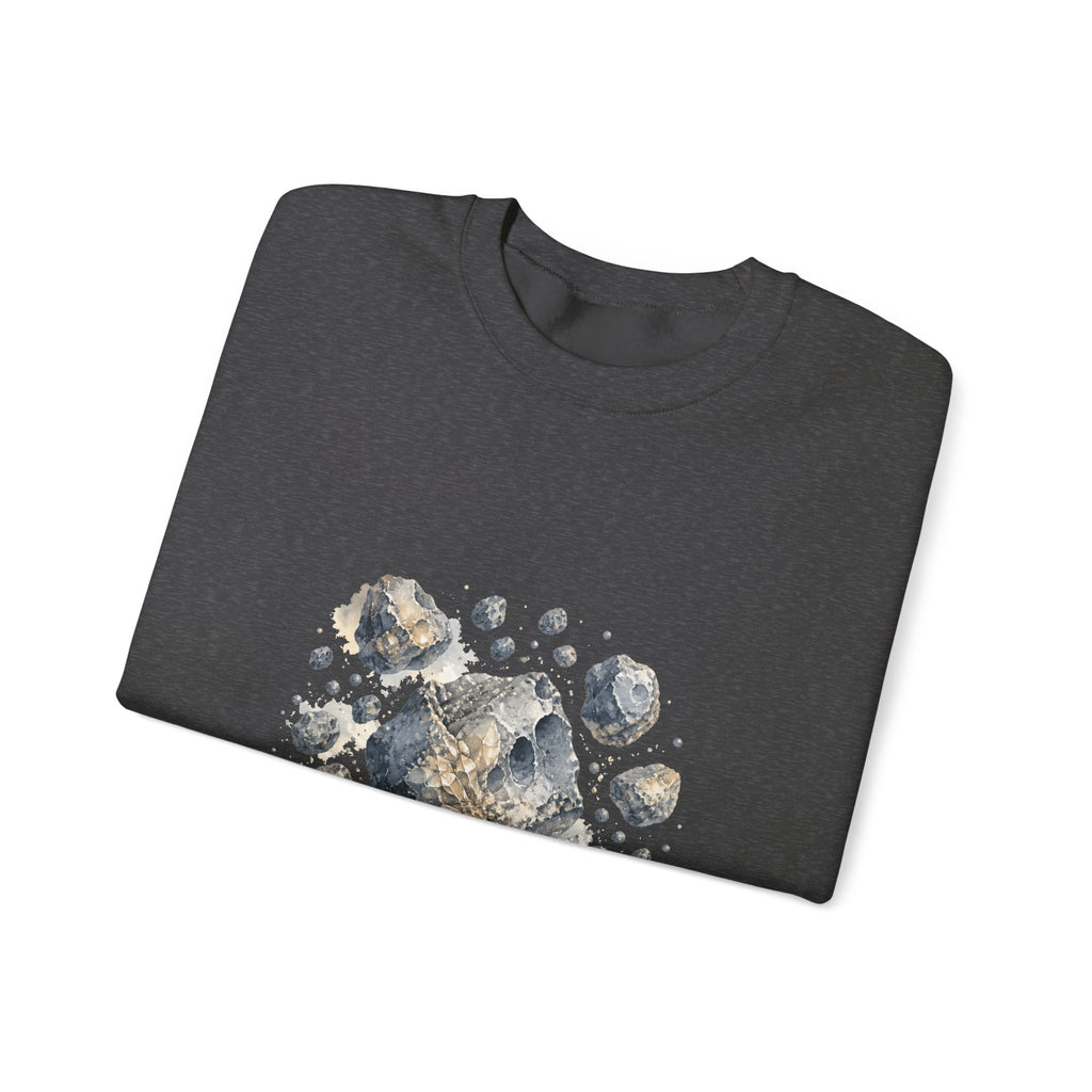 Matching Couple Sweatshirt - Comet & Asteroid Matching Couple Comfort Colors Crew Watercolor Art His Hers Birthday Gift - Design B