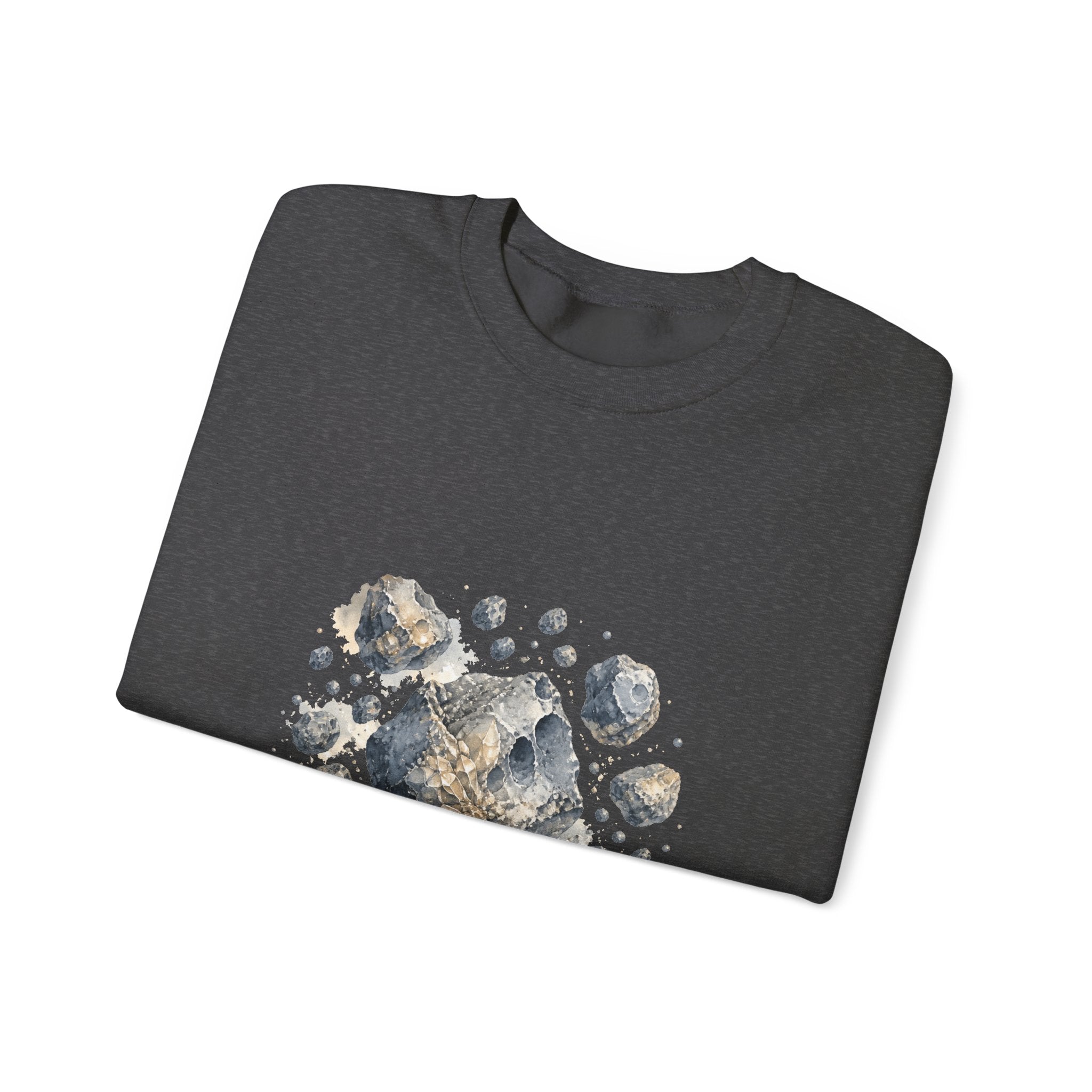 Matching Couple Sweatshirt - Comet & Asteroid Matching Couple Comfort Colors Crew Watercolor Art His Hers Birthday Gift - Design B