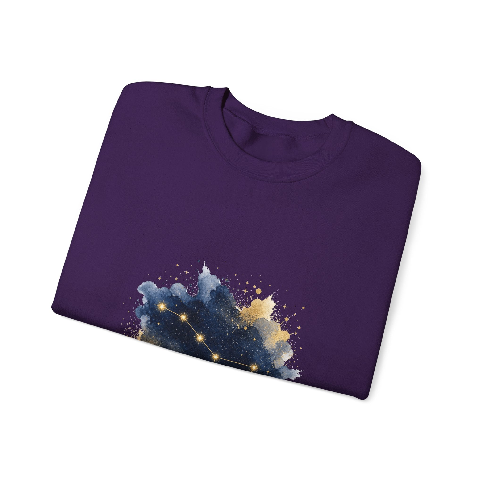 Matching Couple Sweatshirt - Big & Little Dipper Matching Couple Comfort Colors Crew Watercolor Art His Hers Birthday Gift - Design A