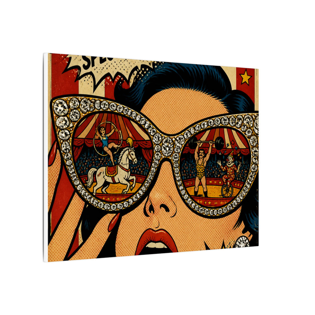 Sunglasses Circus Ring Wall Art Canvas 16×20 Pop Art Living Room Decor Maximalist Print