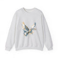 Matching Couple Sweatshirt - Wolf & Dove Matching Couple Premium Fleece Sweatshirt Watercolor Art His Hers Birthday Gift - Design B