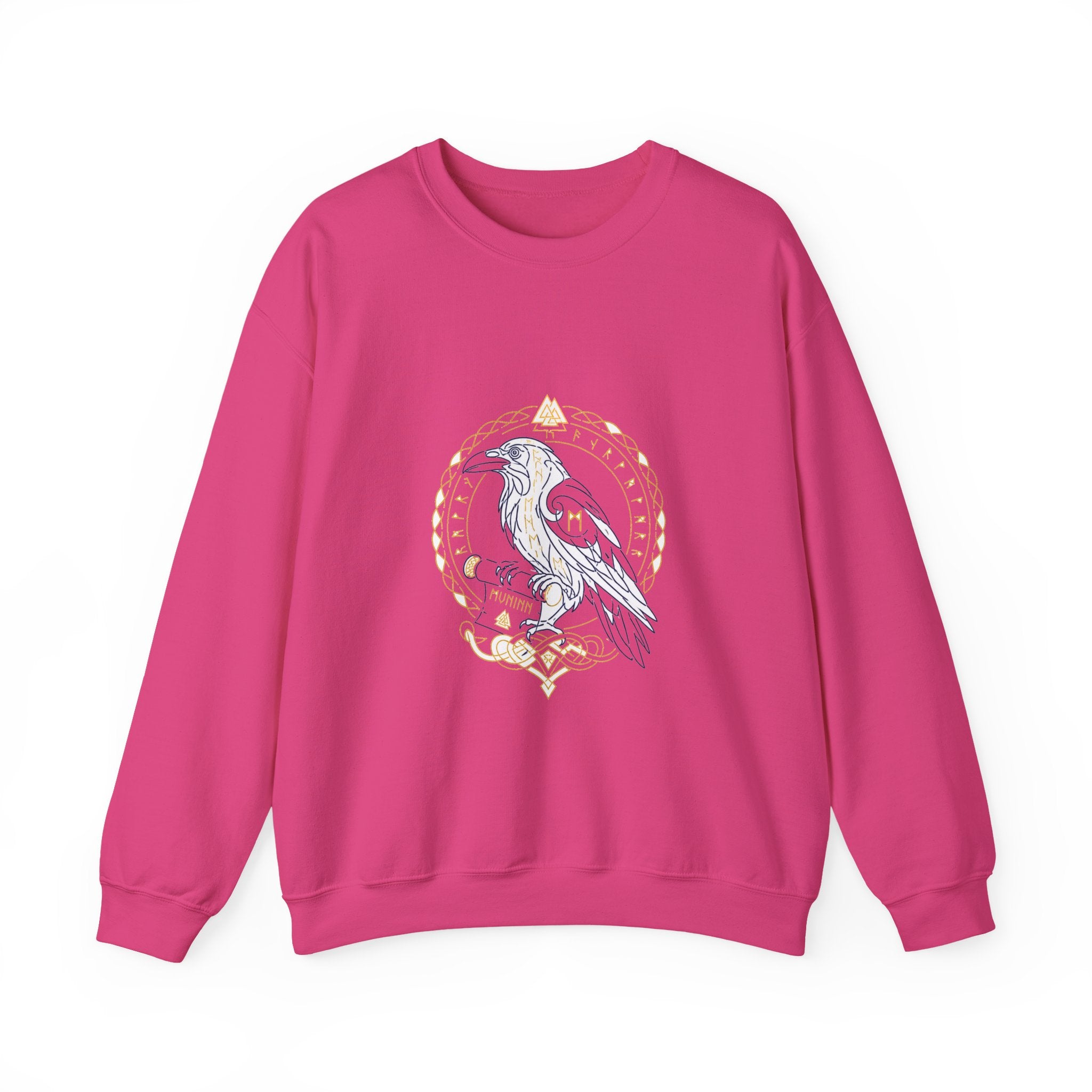 Matching Couple Sweatshirt - Huginn & Muninn Matching Couple Premium Fleece Sweatshirt Minimalist Art His Hers Christmas Gift - Design B