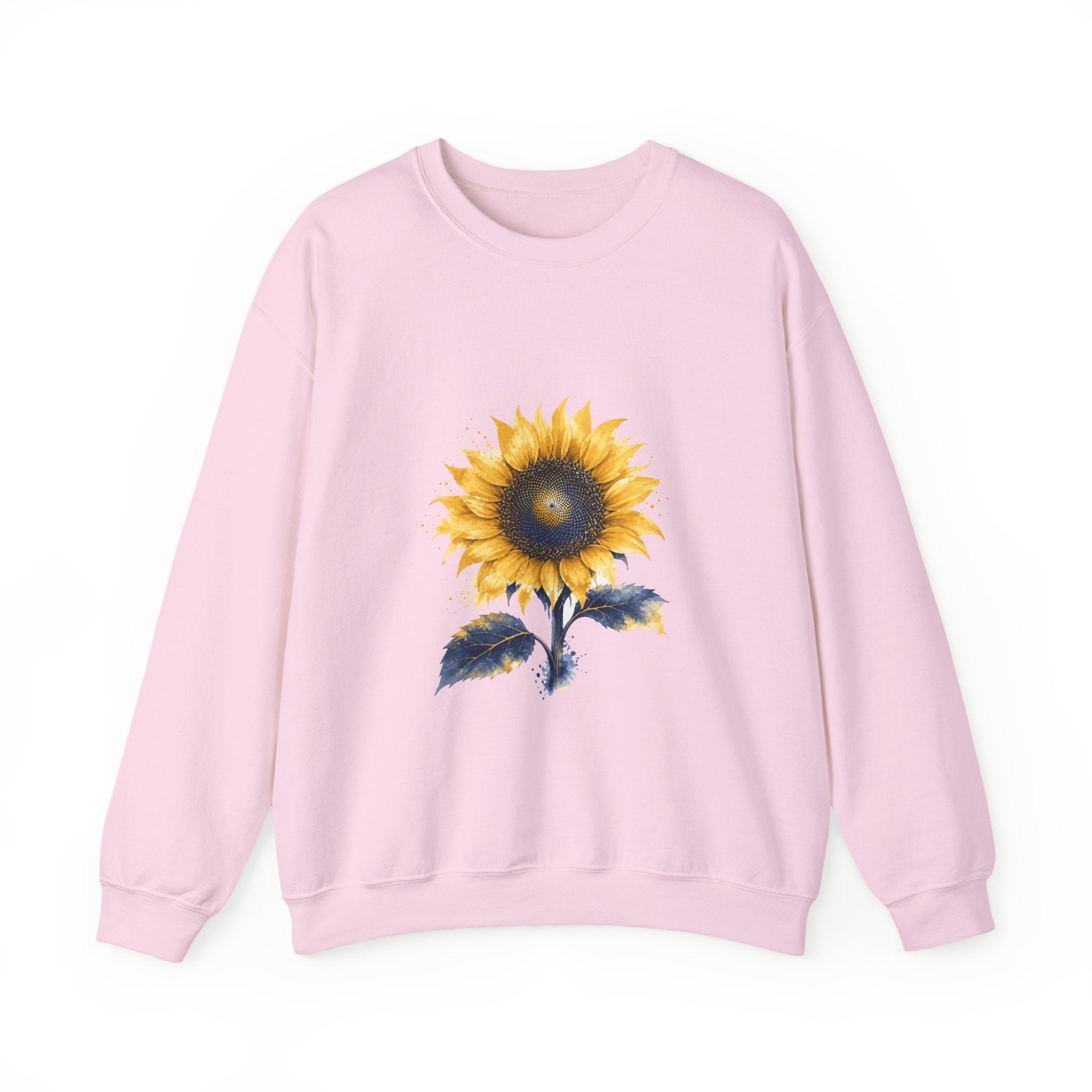 Matching Couple Sweatshirt - Sunflower & Moonflower Matching Couple Premium Fleece Sweatshirt Watercolor Art His Hers Birthday Gift - Design A