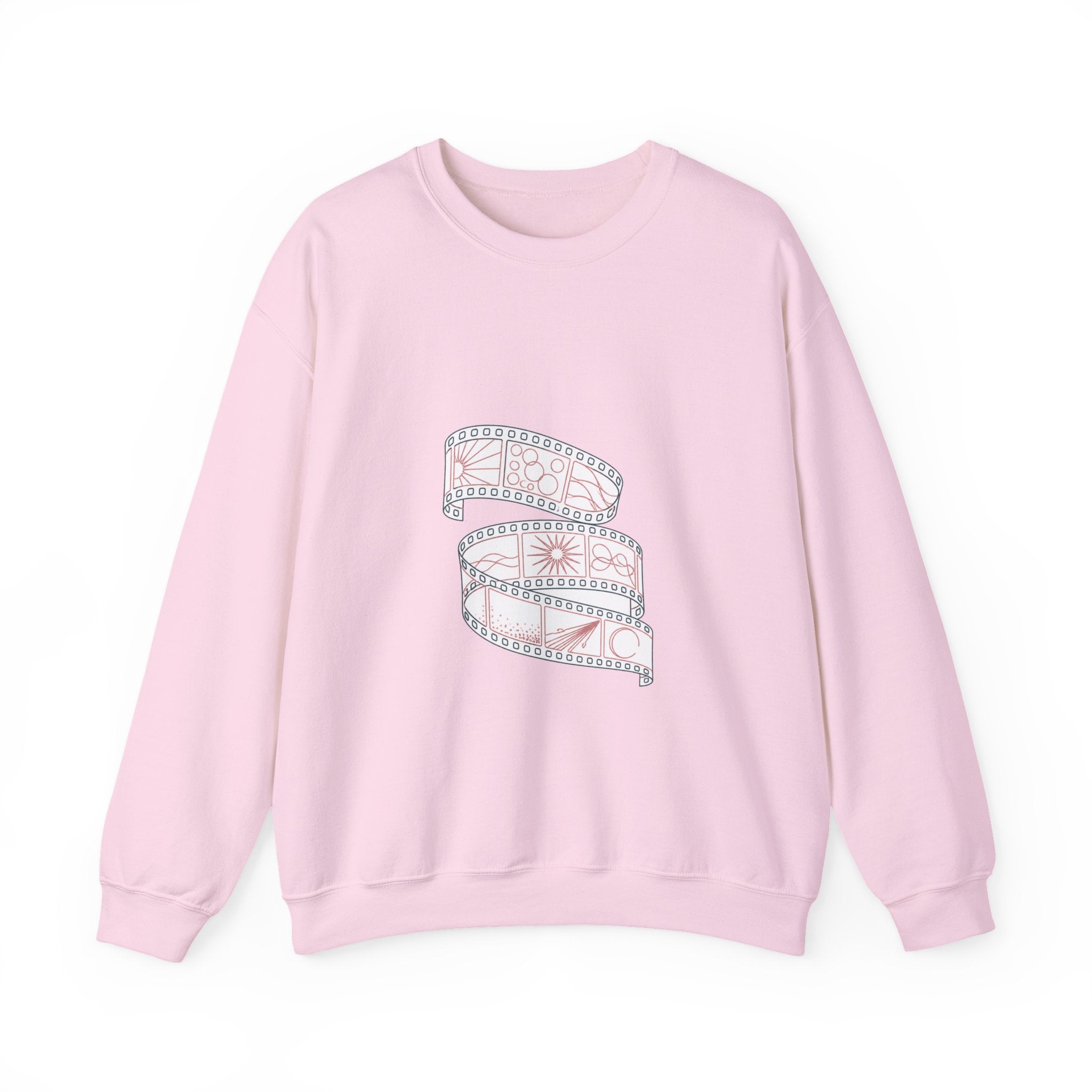 Matching Couple Sweatshirt - Camera & Film Matching Couple Comfort Colors Crew Minimalist Art His Hers Christmas Gift - Design B