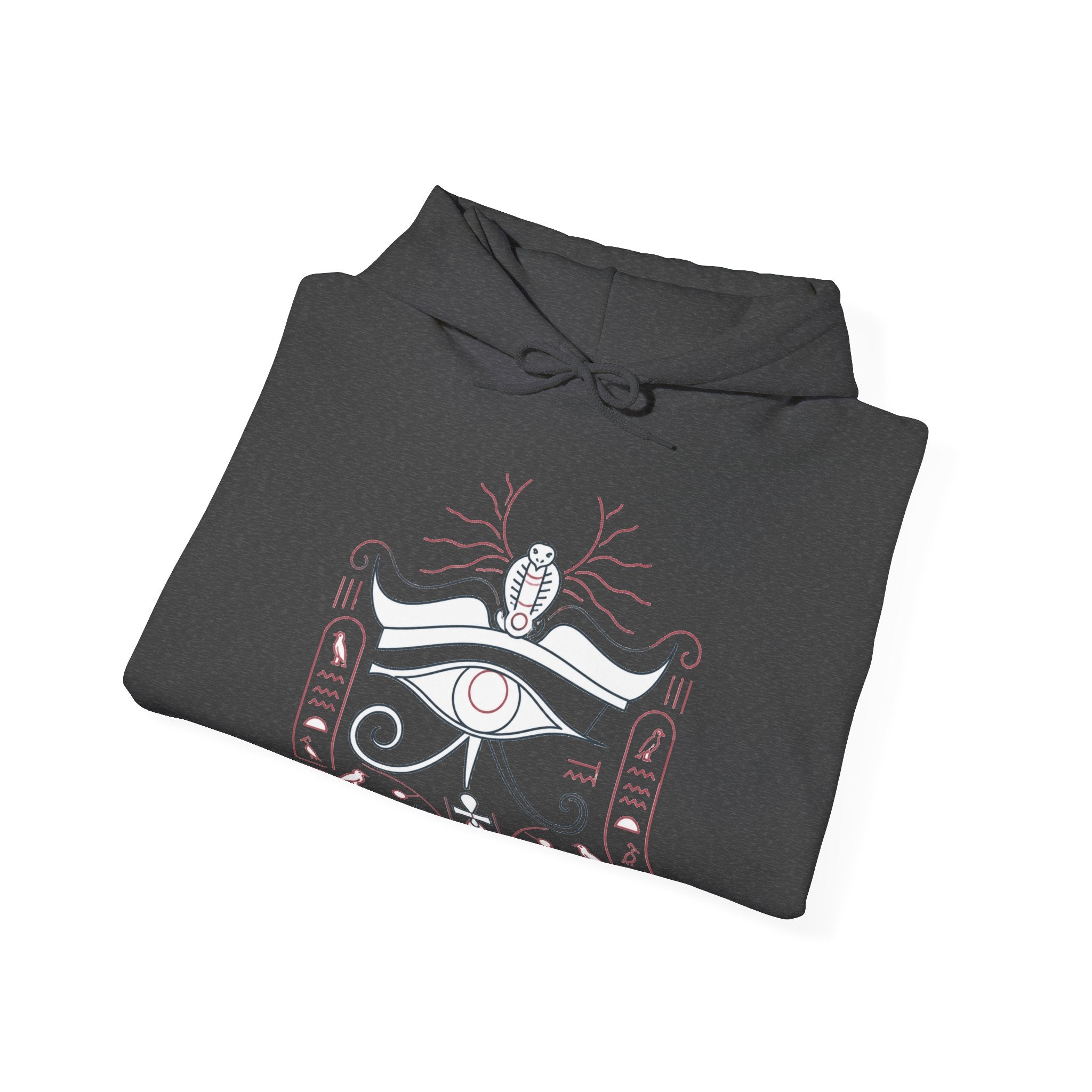 Matching Couple Sweatshirt - Eye of Ra & Horus Matching Couple Hooded Sweatshirt Minimalist Art His Hers Valentine Gift - Design A