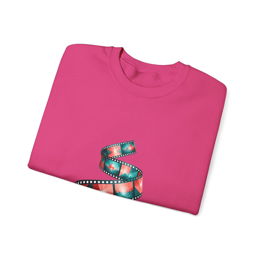 Matching Couple Sweatshirt - Camera & Film Matching Couple Crewneck Sweatshirt Geometric Art His Hers Couple Gift - Design B