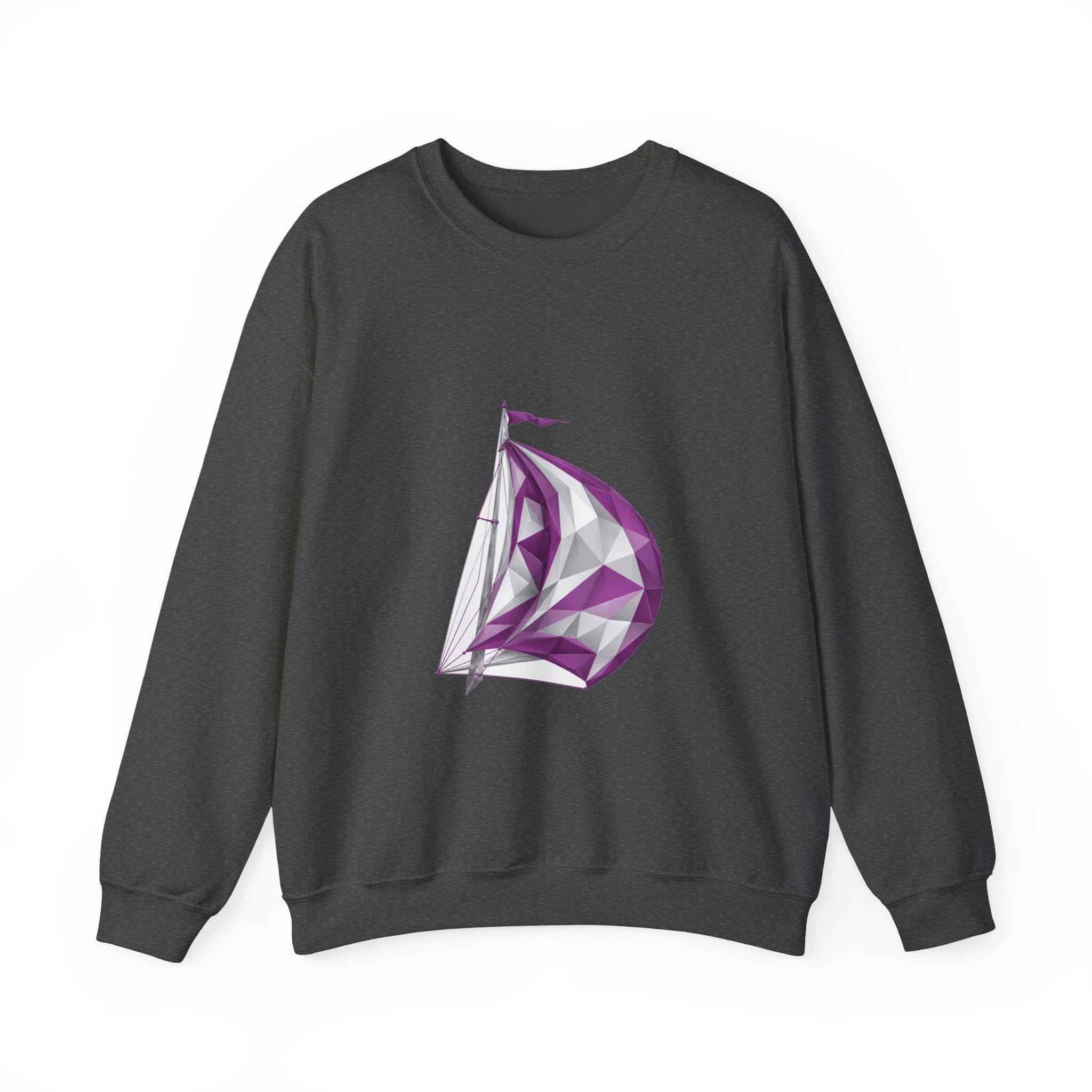 Matching Couple Sweatshirt - Anchor & Sail Matching Couple Comfort Colors Crew Geometric Art His Hers Love Gift - Design B