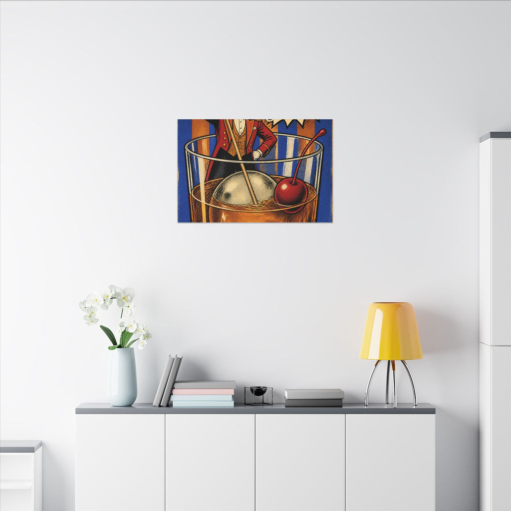 Old Fashioned Ringmaster Wall Art Canvas 16×20 Pop Art Living Room Decor Maximalist Print