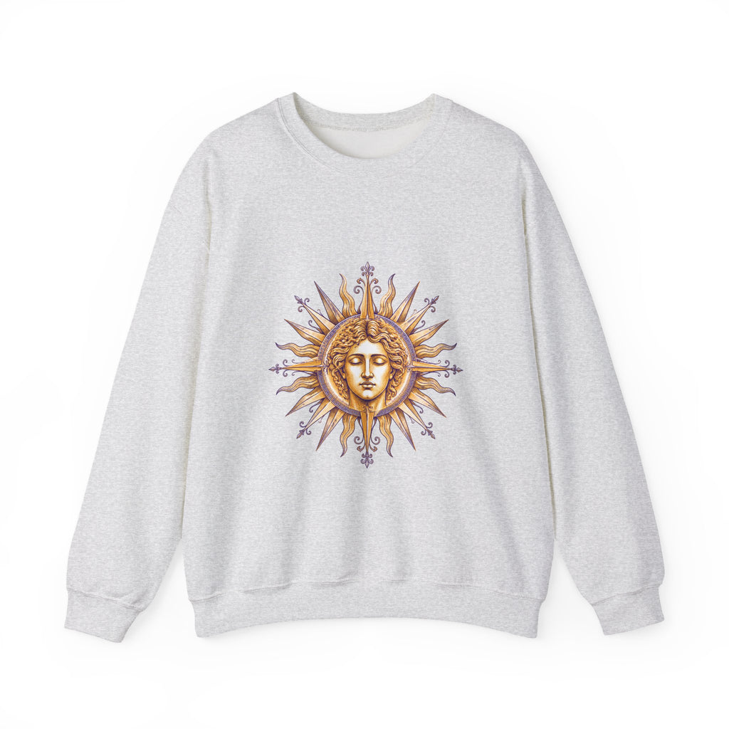 Matching Couple Sweatshirt - Helios & Selene Matching Couple Crewneck Sweatshirt Hand-Drawn Art His Hers Best Friend Gift - Design A