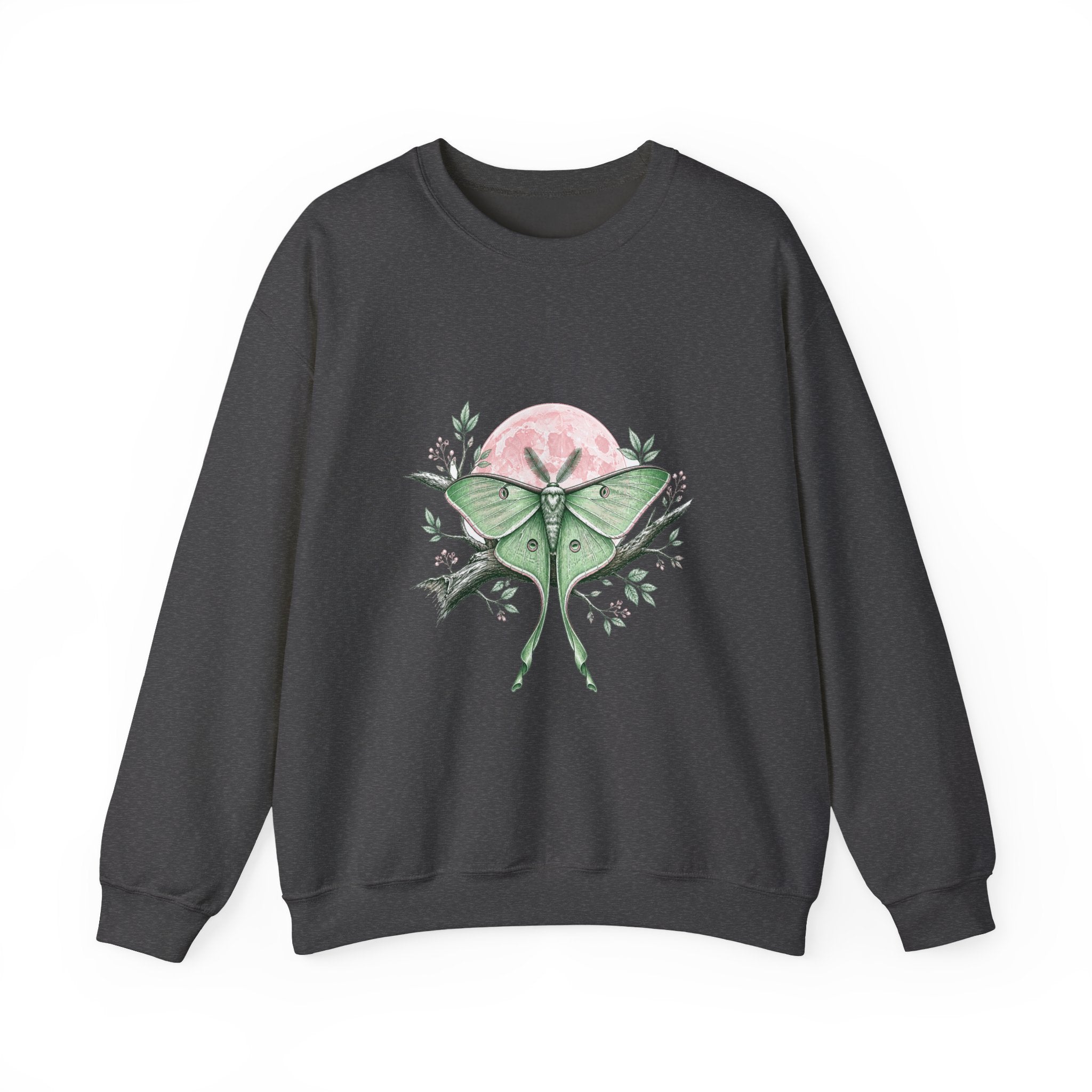 Matching Couple Sweatshirt - Butterfly & Moth Matching Couple Crewneck Sweatshirt Hand-Drawn Art His Hers Best Friend Gift - Design B