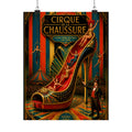 High Heel Slide Wall Art Poster 18×24 Art Deco Entryway Decor Maximalist Print