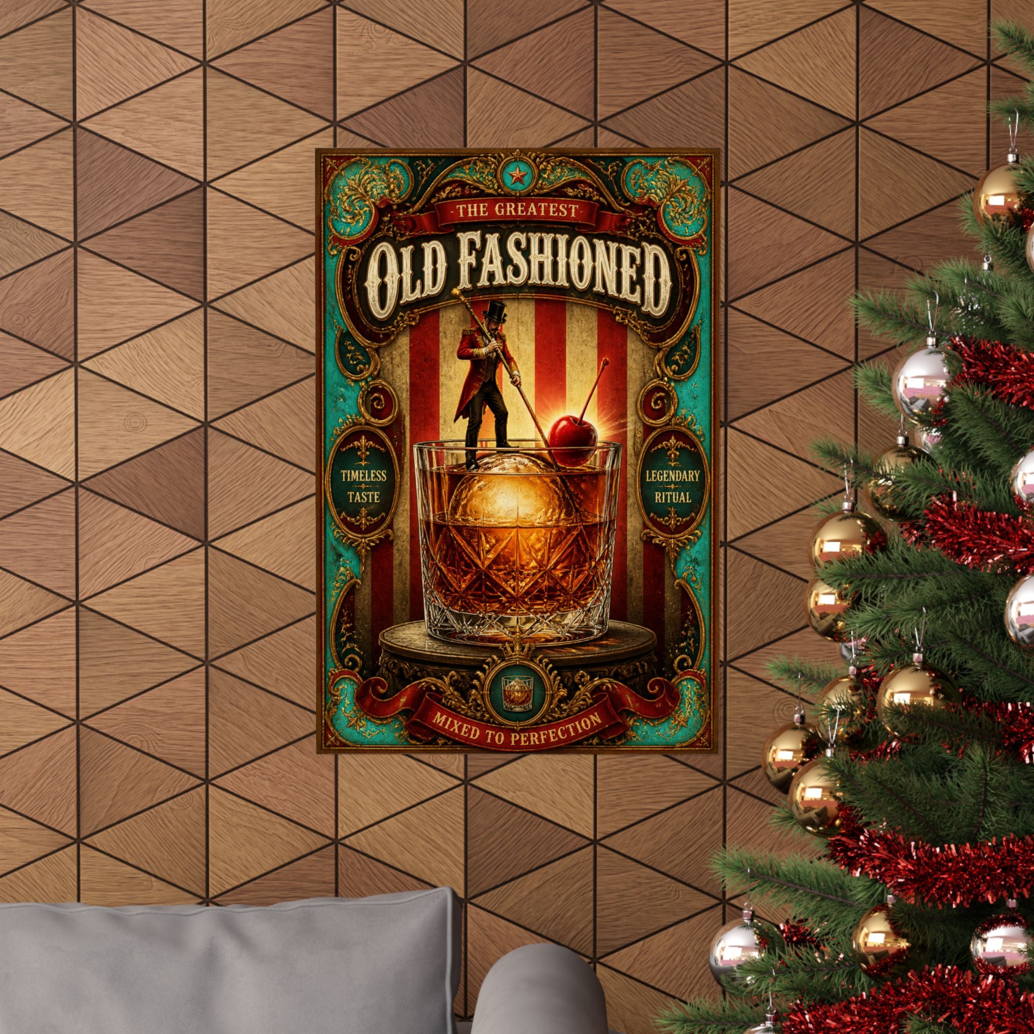 Old Fashioned Ringmaster Wall Art Poster 24×36 Baroque Studio Decor Maximalist Print