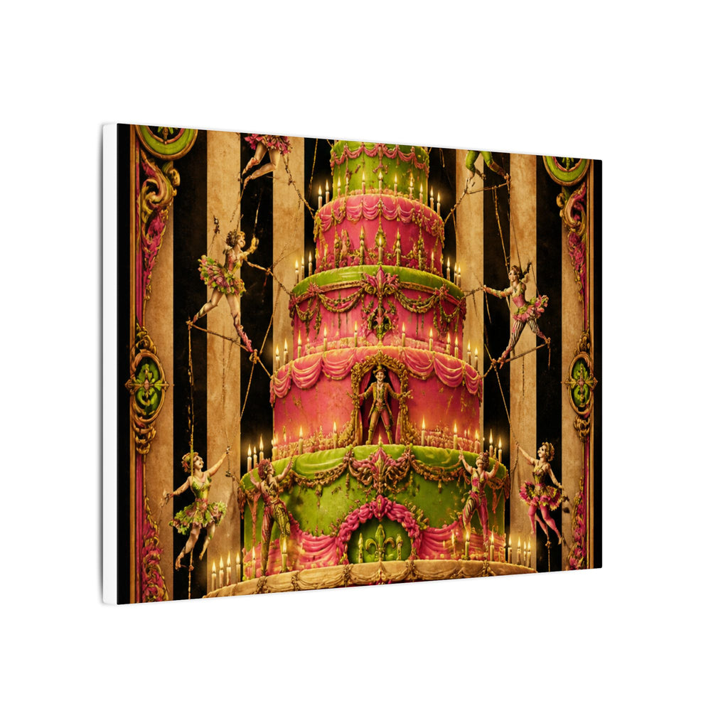 Birthday Cake Trapeze Wall Art Canvas 24×36 Baroque Studio Decor Maximalist Print