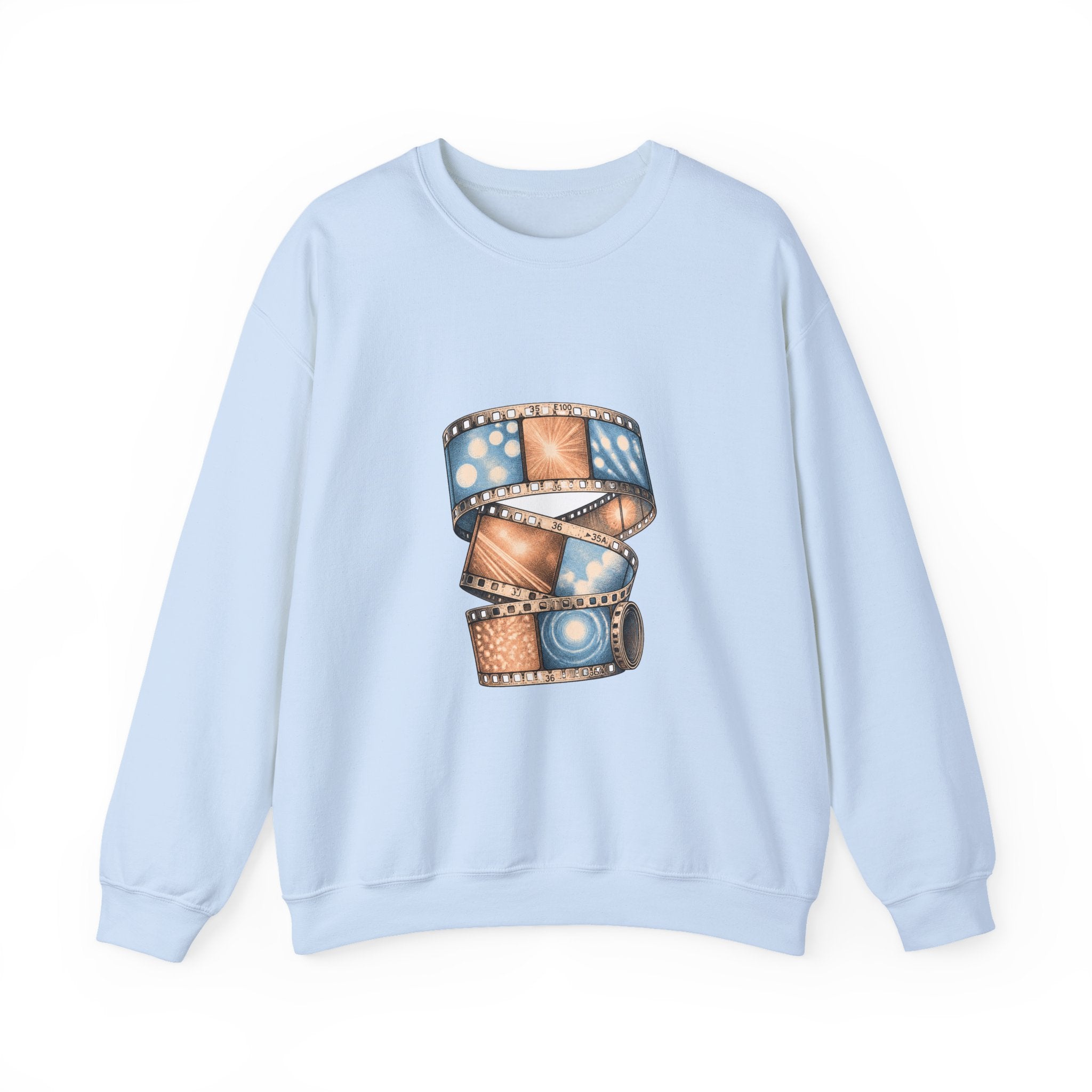 Matching Couple Sweatshirt - Camera & Film Matching Couple Crewneck Sweatshirt Vintage Art His Hers Wedding Gift - Design B