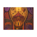 Light Bulb Circus Wall Art Canvas 24×36 Psychedelic Dining Room Decor Maximalist Print