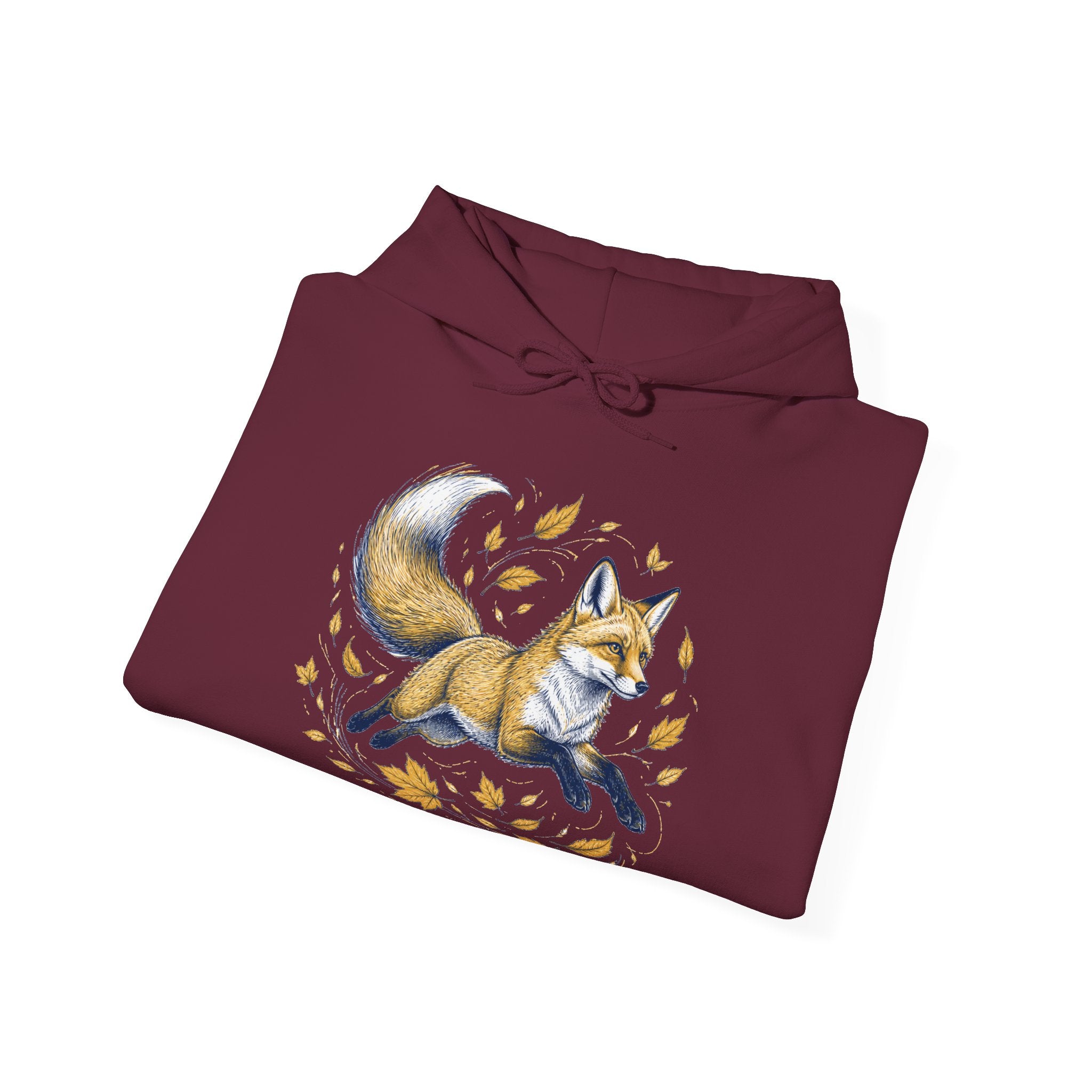 Matching Couple Sweatshirt - Fox & Rabbit Matching Couple Hooded Sweatshirt Hand-Drawn Art His Hers Best Friend Gift - Design A