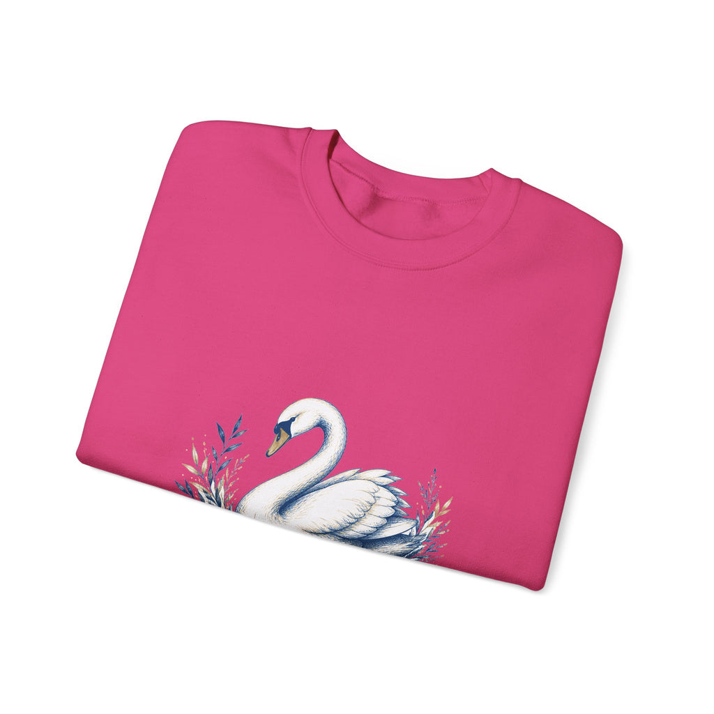 Matching Couple Sweatshirt - Raven & Swan Matching Couple Crewneck Sweatshirt Hand-Drawn Art His Hers Best Friend Gift - Design B