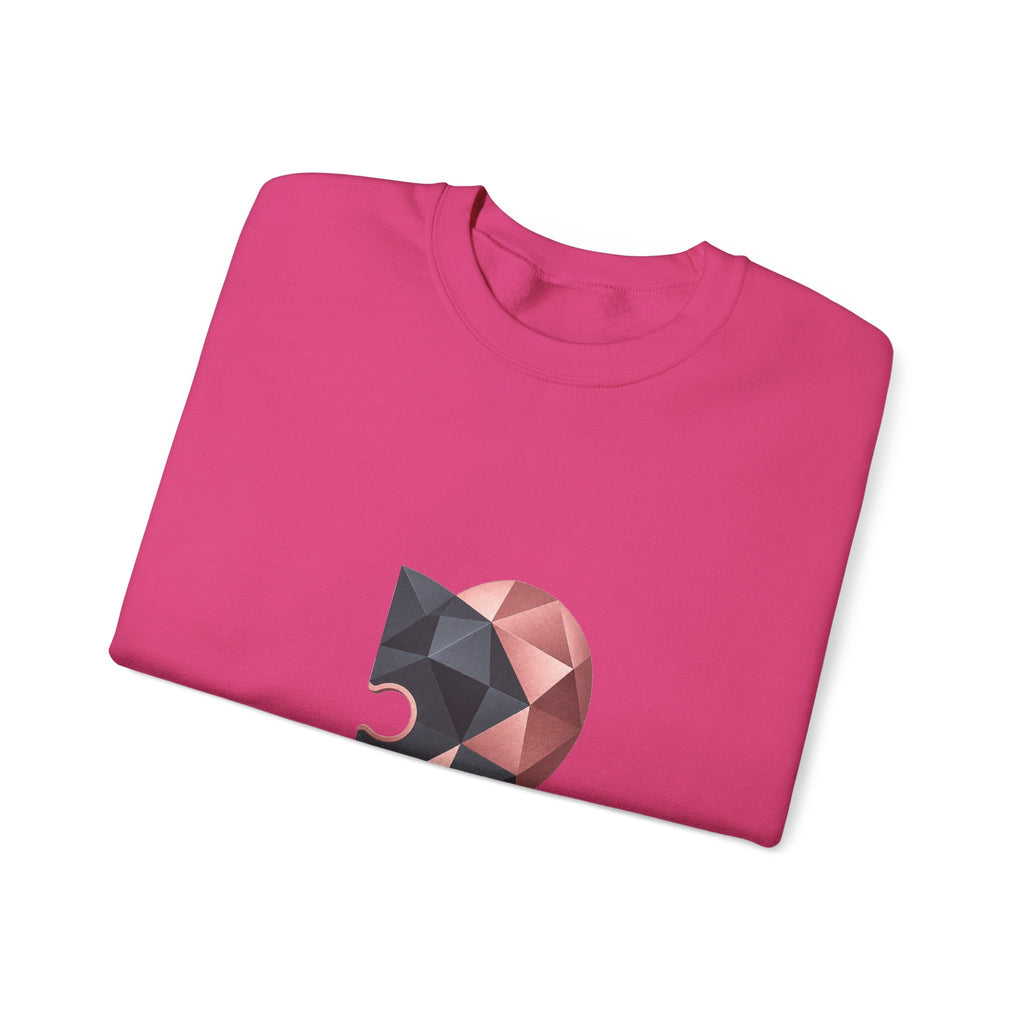 Matching Couple Sweatshirt - Puzzle Pieces Matching Couple Comfort Colors Crew Geometric Art His Hers Love Gift - Design B