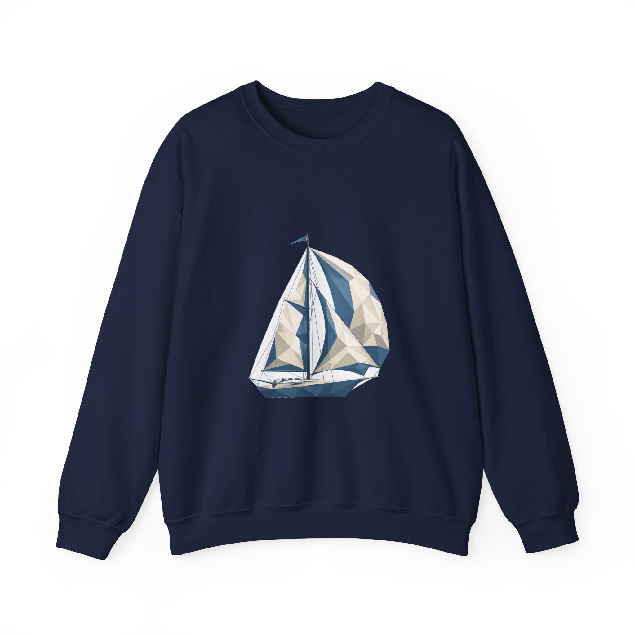 Matching Couple Sweatshirt - Anchor & Sail Matching Couple Premium Fleece Sweatshirt Geometric Art His Hers Love Gift - Design B