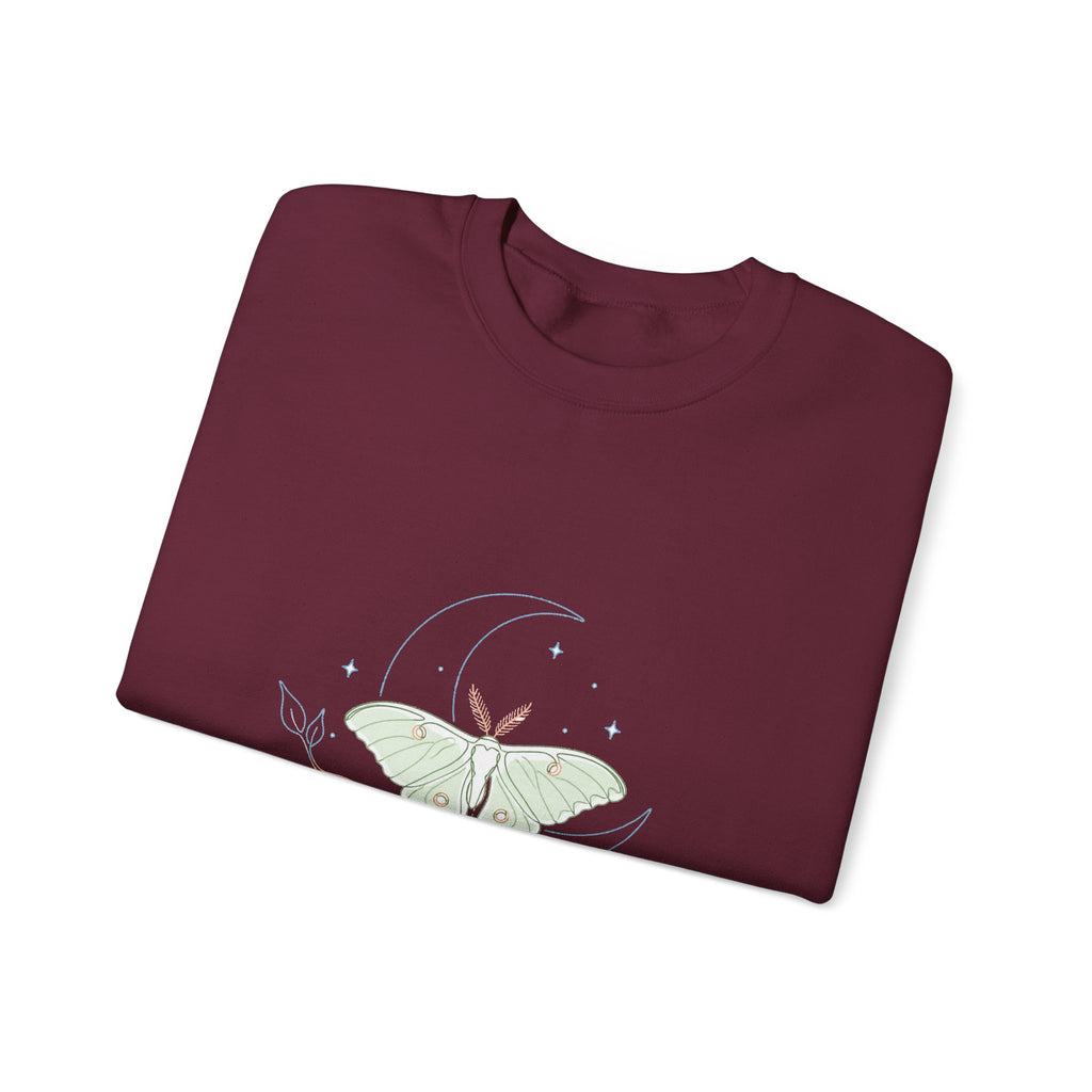 Matching Couple Sweatshirt - Butterfly & Moth Matching Couple Crewneck Sweatshirt Minimalist Art His Hers Valentine Gift - Design B