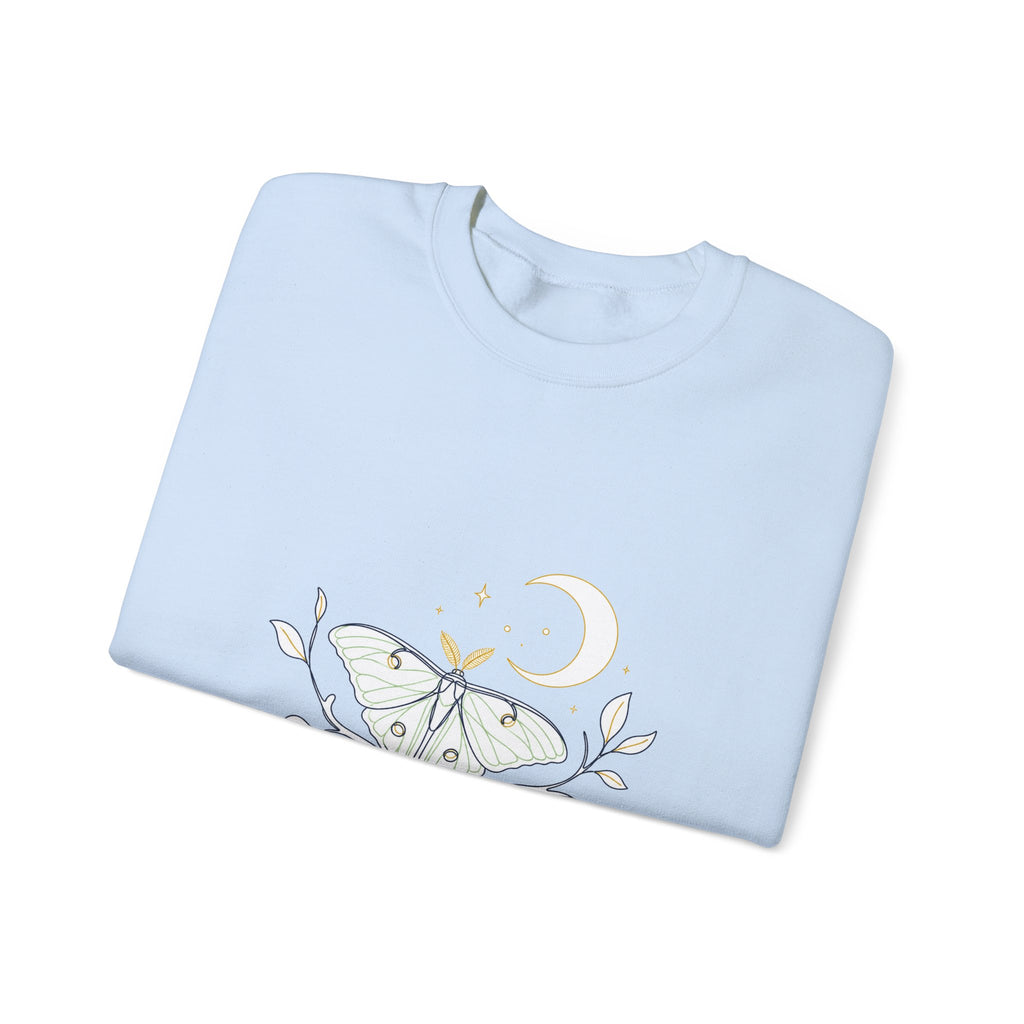 Matching Couple Sweatshirt - Butterfly & Moth Matching Couple Premium Fleece Sweatshirt Minimalist Art His Hers Christmas Gift - Design B