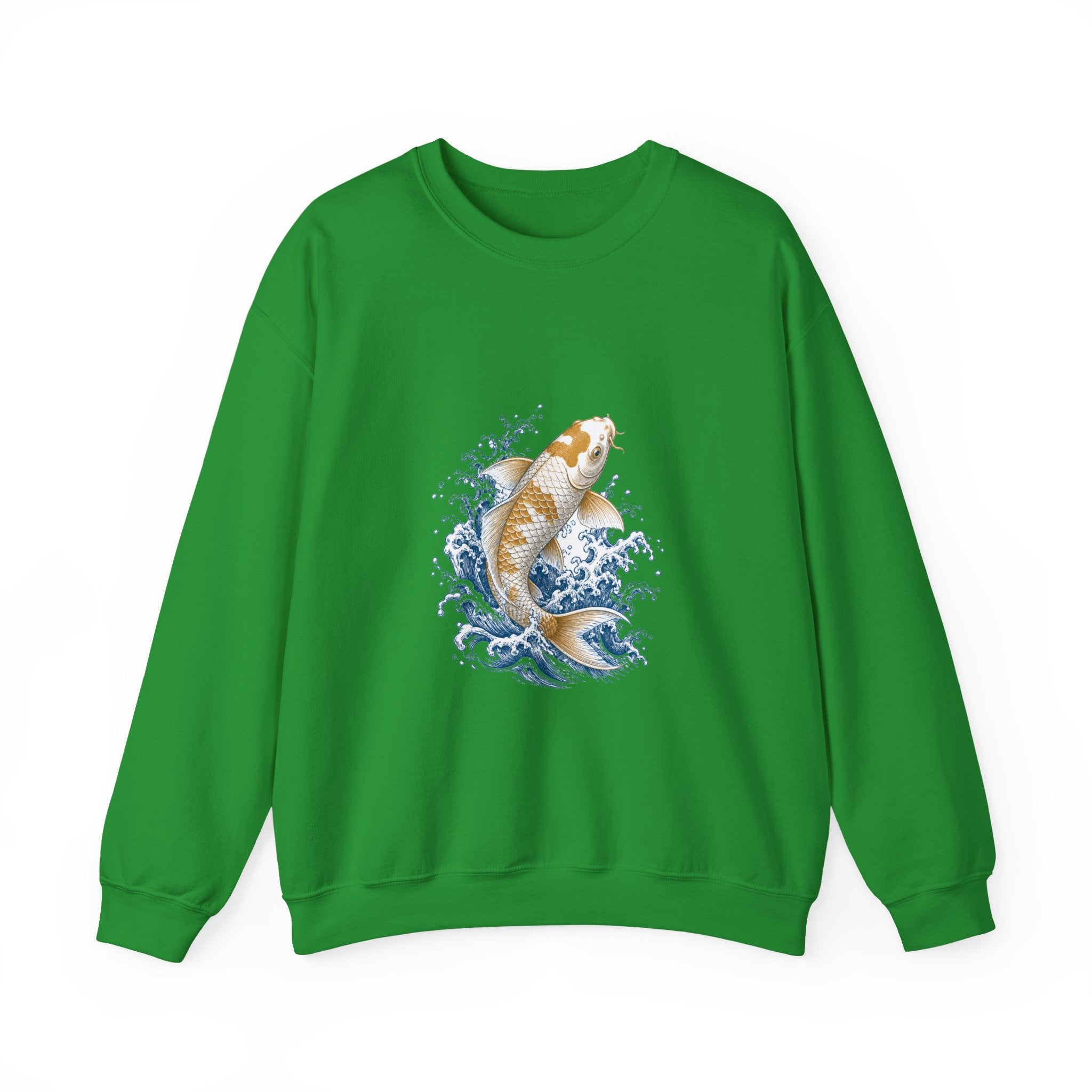 Matching Couple Sweatshirt - Koi Fish Yin Yang Matching Couple Premium Fleece Sweatshirt Vintage Art His Hers Honeymoon Gift - Design A