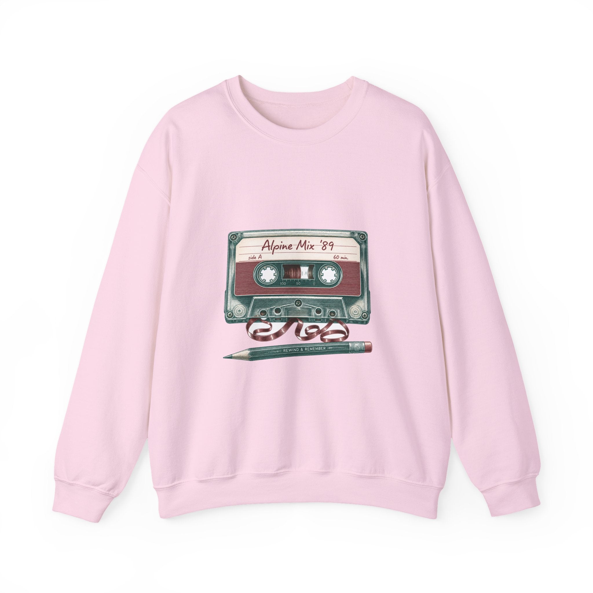 Matching Couple Sweatshirt - Vinyl & Cassette Matching Couple Crewneck Sweatshirt Vintage Art His Hers Wedding Gift - Design B