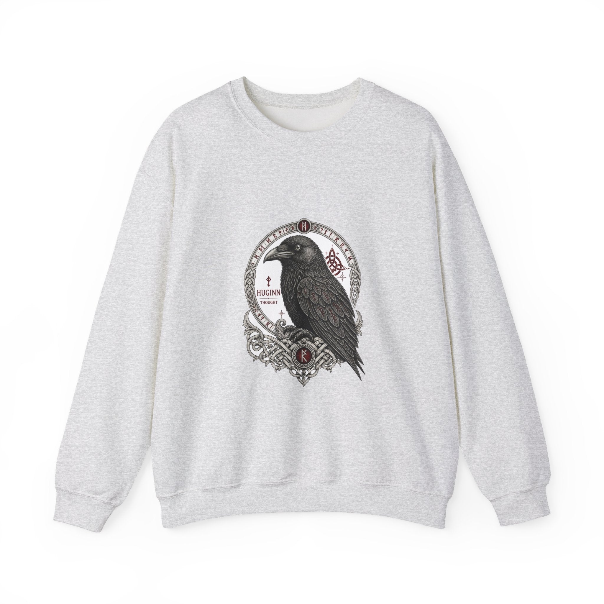 Matching Couple Sweatshirt - Huginn & Muninn Matching Couple Comfort Colors Crew Vintage Art His Hers Honeymoon Gift - Design A