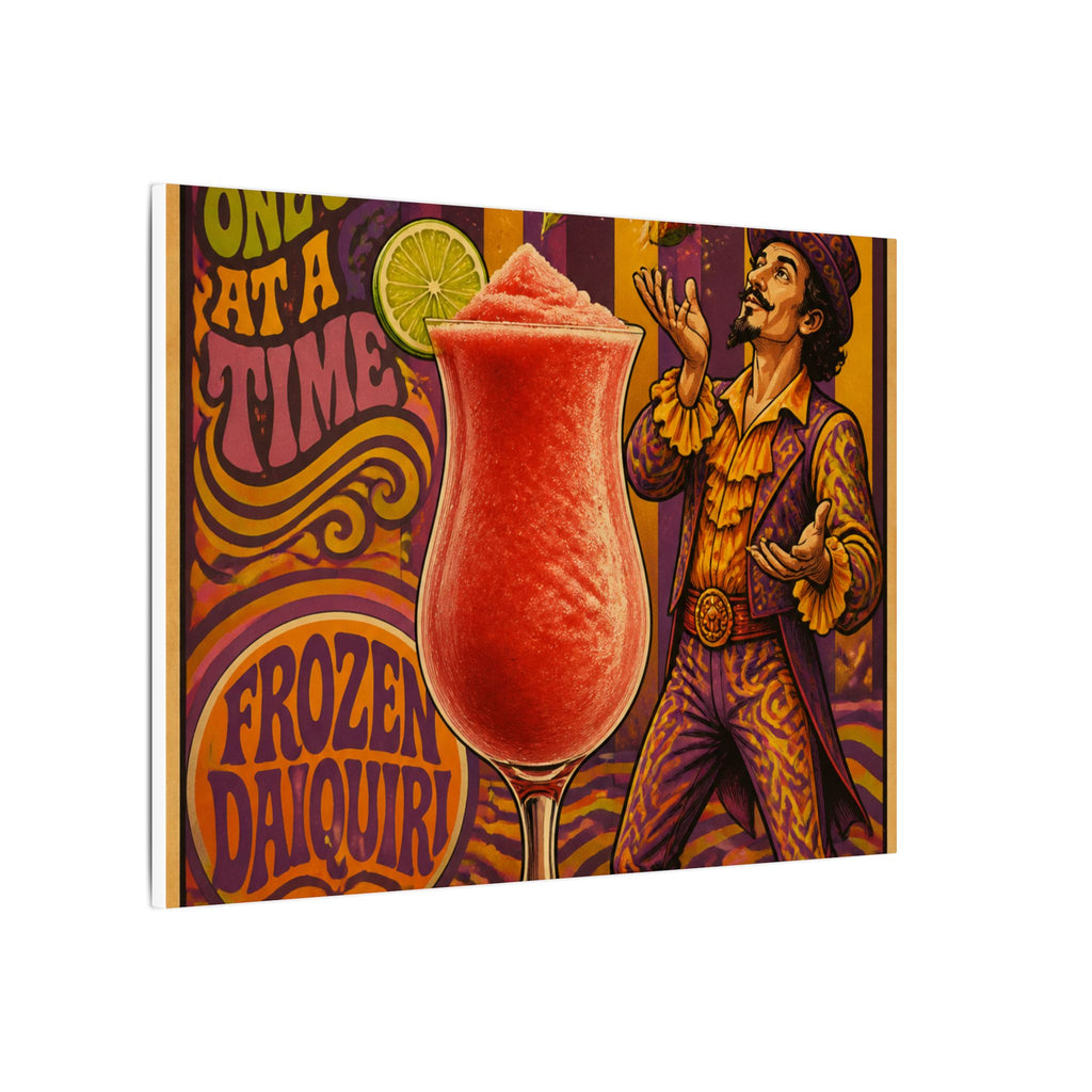 Daiquiri Fruit Juggler Wall Art Canvas 24×36 Psychedelic Dining Room Decor Maximalist Print