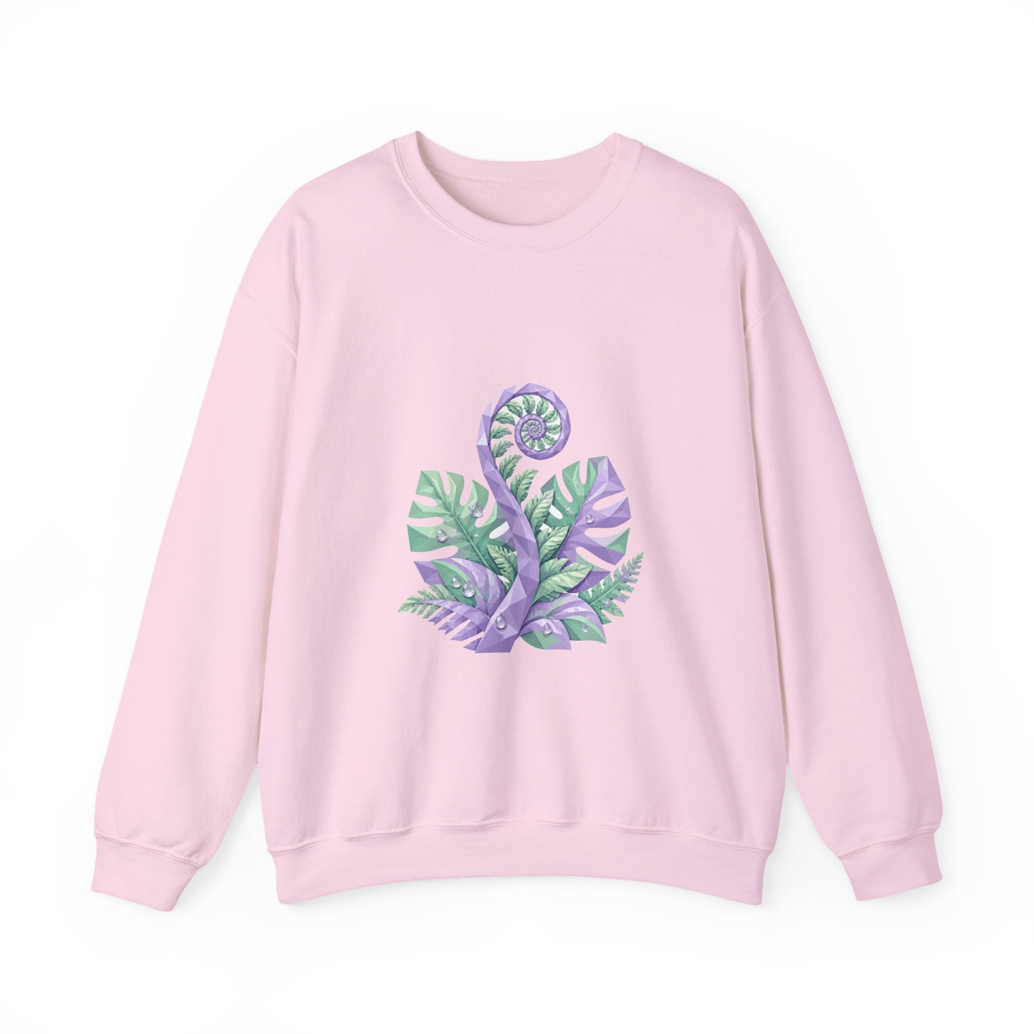 Matching Couple Sweatshirt - Desert & Rainforest Matching Couple Premium Fleece Sweatshirt Geometric Art His Hers Love Gift - Design B