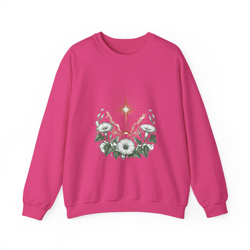 Matching Couple Sweatshirt - Evening & Morning Star Matching Couple Premium Fleece Sweatshirt Vintage Art His Hers Honeymoon Gift - Design B