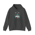 Matching Couple Sweatshirt - Shooting Star & North Star Matching Couple Hooded Sweatshirt Geometric Art His Hers Couple Gift - Design B