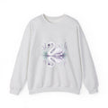 Matching Couple Sweatshirt - Raven & Swan Matching Couple Comfort Colors Crew Hand-Drawn Art His Hers Anniversary Gift - Design B
