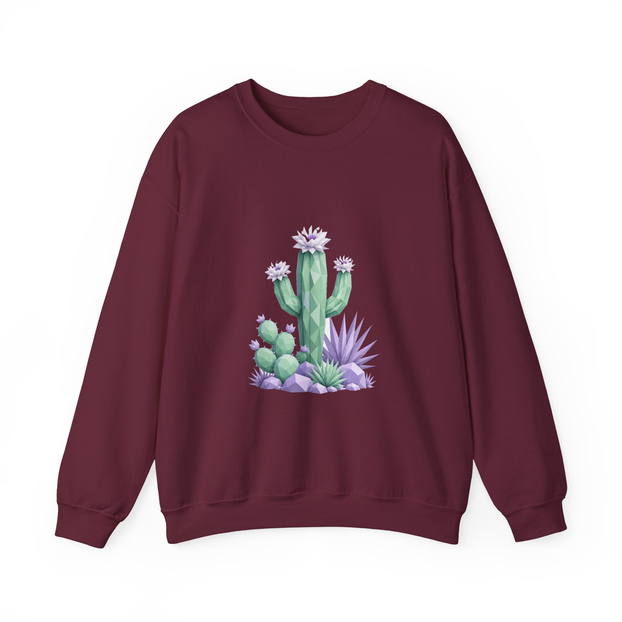 Matching Couple Sweatshirt - Desert & Rainforest Matching Couple Premium Fleece Sweatshirt Geometric Art His Hers Love Gift - Design A