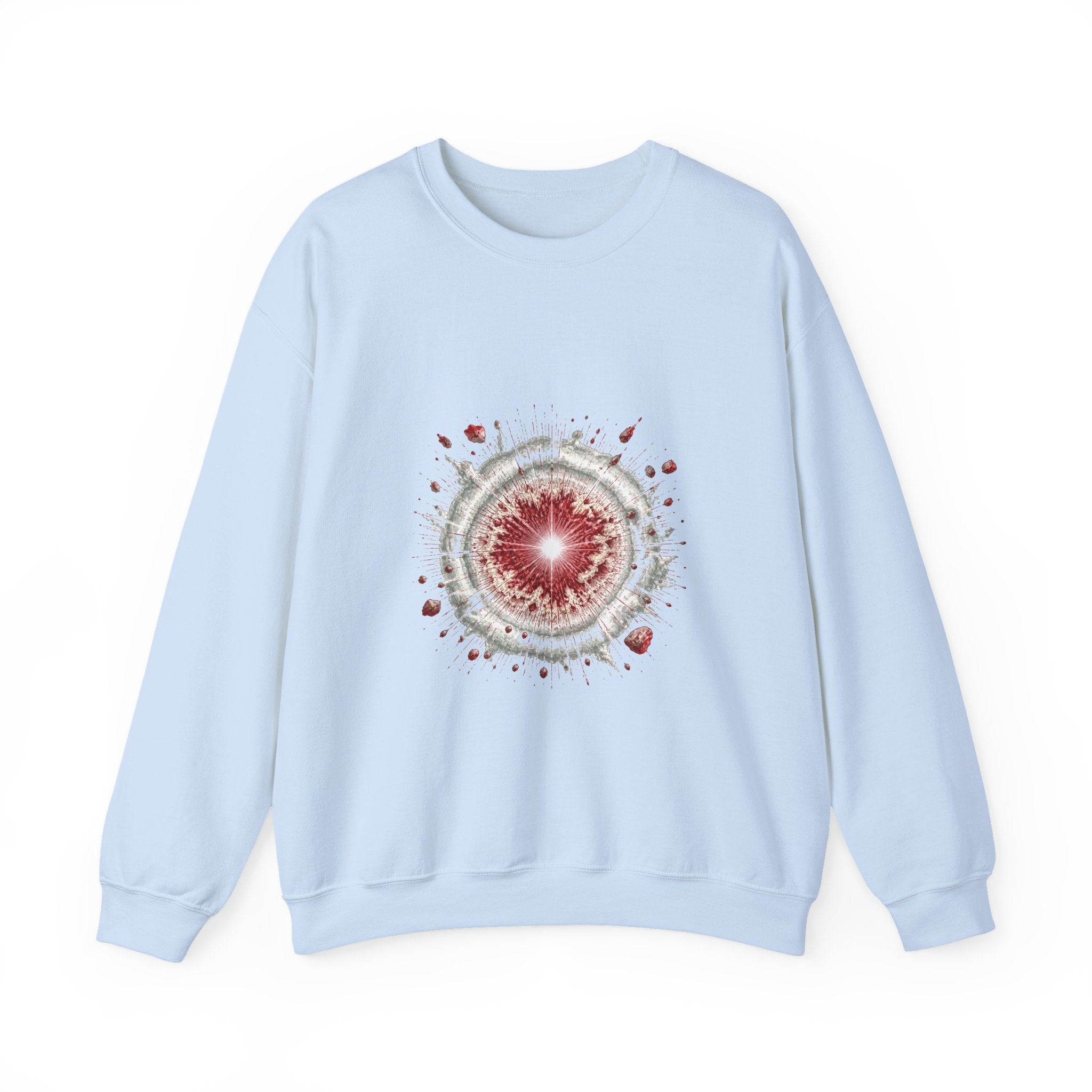 Matching Couple Sweatshirt - Galaxy & Supernova Matching Couple Premium Fleece Sweatshirt Hand-Drawn Art His Hers Anniversary Gift - Design B