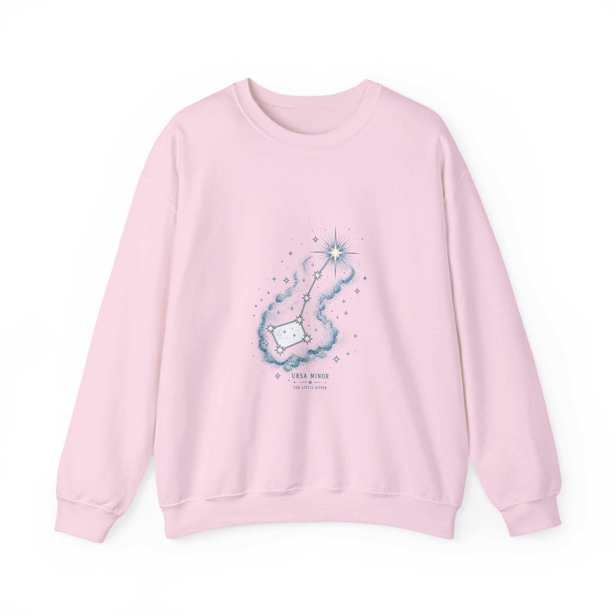Matching Couple Sweatshirt - Big & Little Dipper Matching Couple Premium Fleece Sweatshirt Hand-Drawn Art His Hers Anniversary Gift - Design B