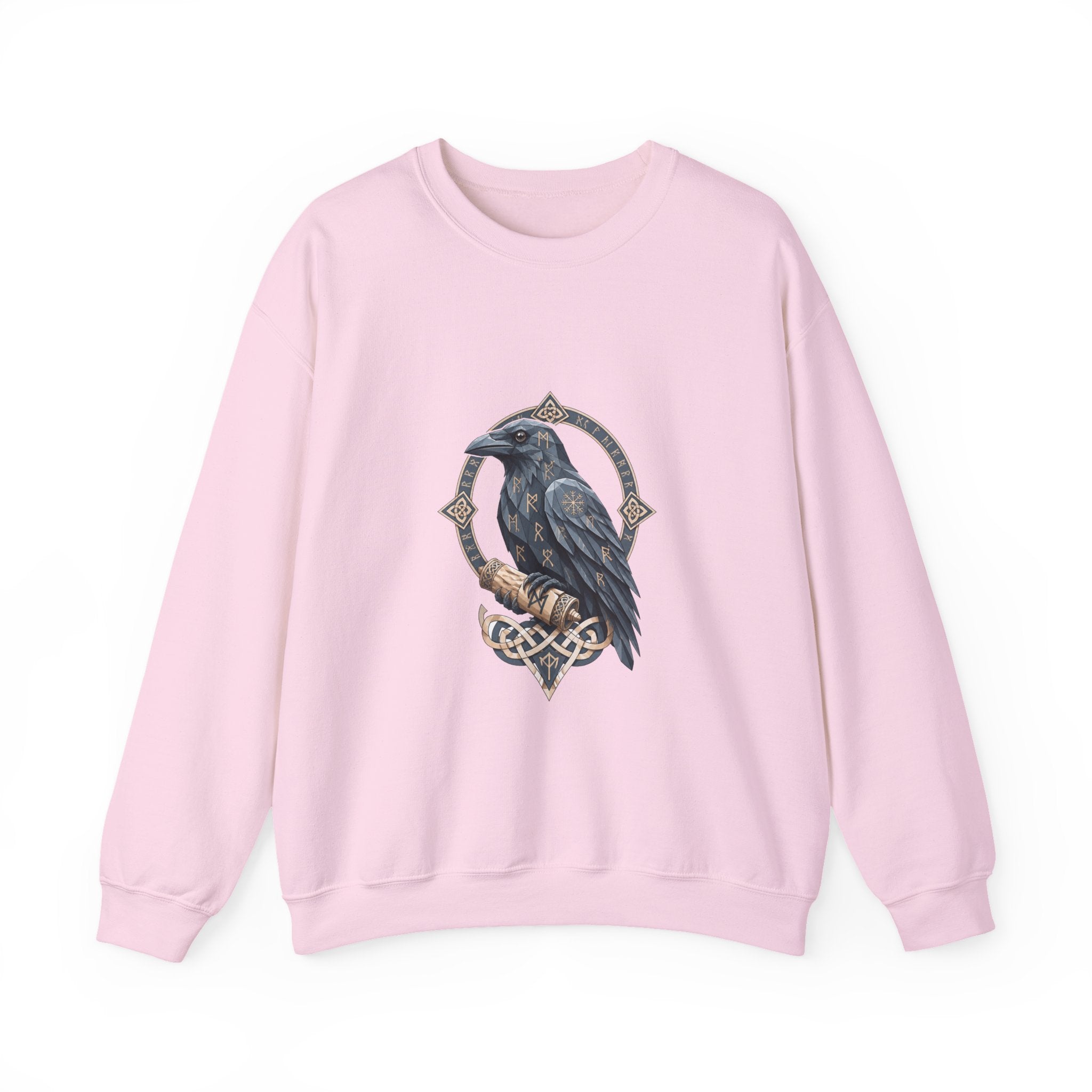 Matching Couple Sweatshirt - Huginn & Muninn Matching Couple Premium Fleece Sweatshirt Geometric Art His Hers Love Gift - Design B
