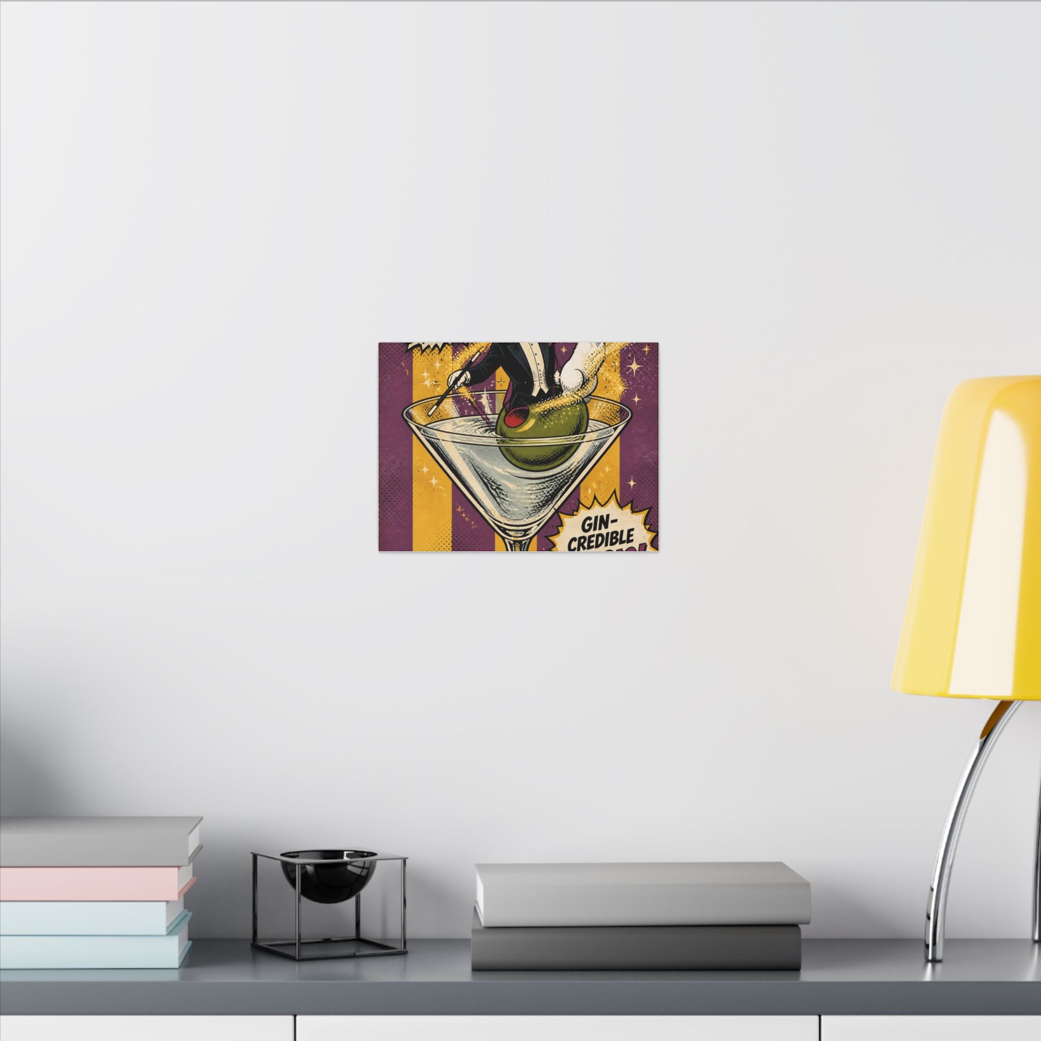 Martini Magician Wall Art Canvas 16×20 Pop Art Living Room Decor Maximalist Print